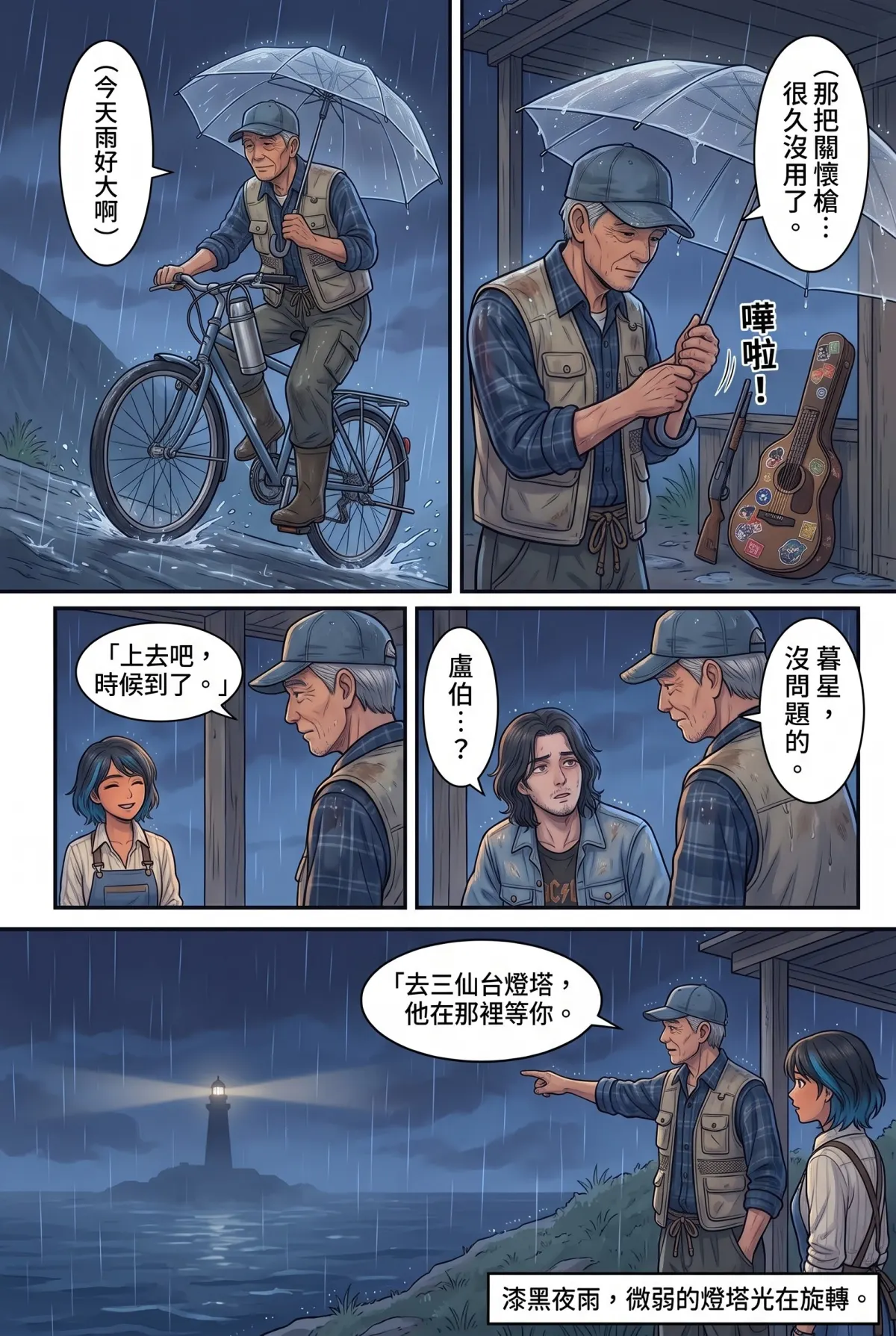 《太平洋公路：破吉他與信號槍的午後》 第 13 集　《太平洋公路：破吉他與信號槍的午後》 - 第十三章：整片星空的信號彈 第 5 頁