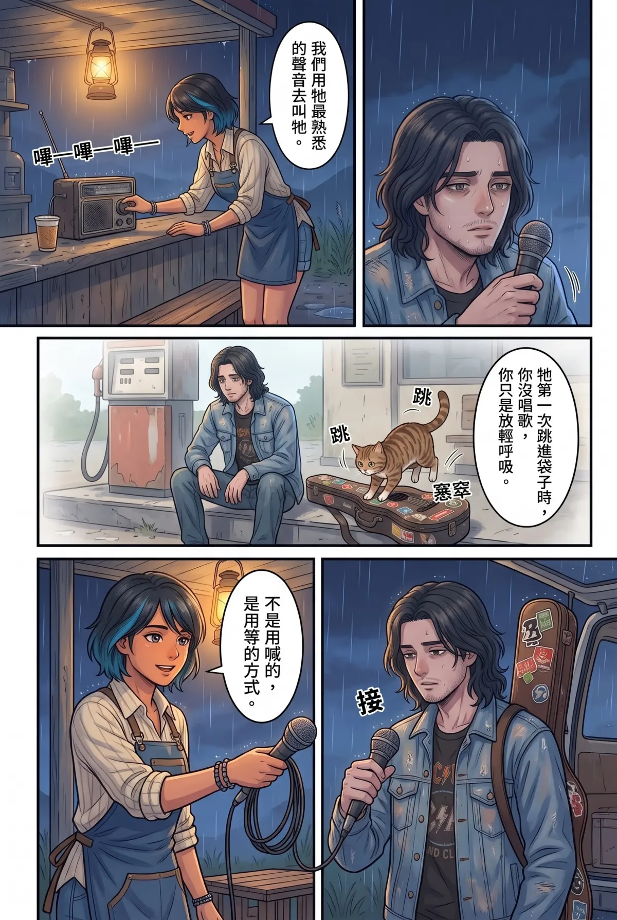 《太平洋公路：破吉他與信號槍的午後》 第 13 集　《太平洋公路：破吉他與信號槍的午後》 - 第十三章：整片星空的信號彈 第 4 頁