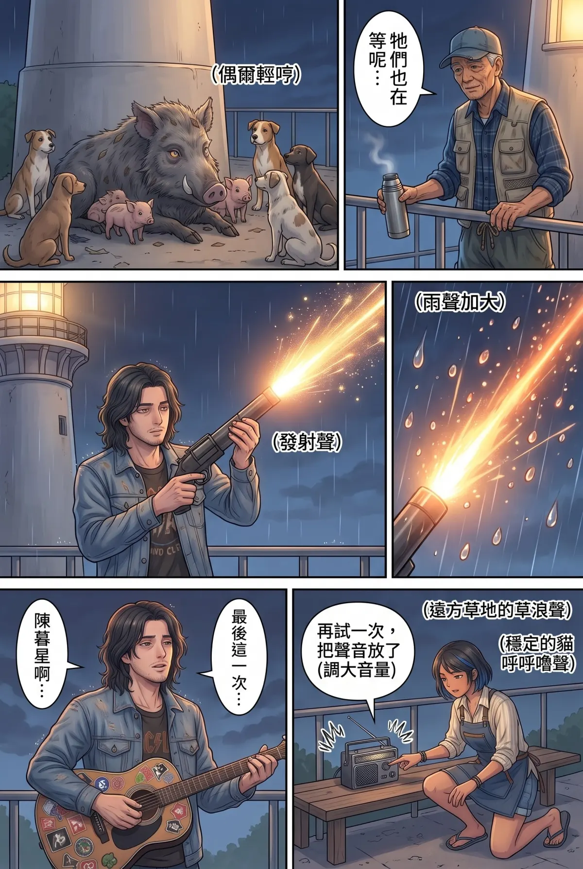 《太平洋公路：破吉他與信號槍的午後》 第 13 集　《太平洋公路：破吉他與信號槍的午後》 - 第十三章：整片星空的信號彈 第 16 頁