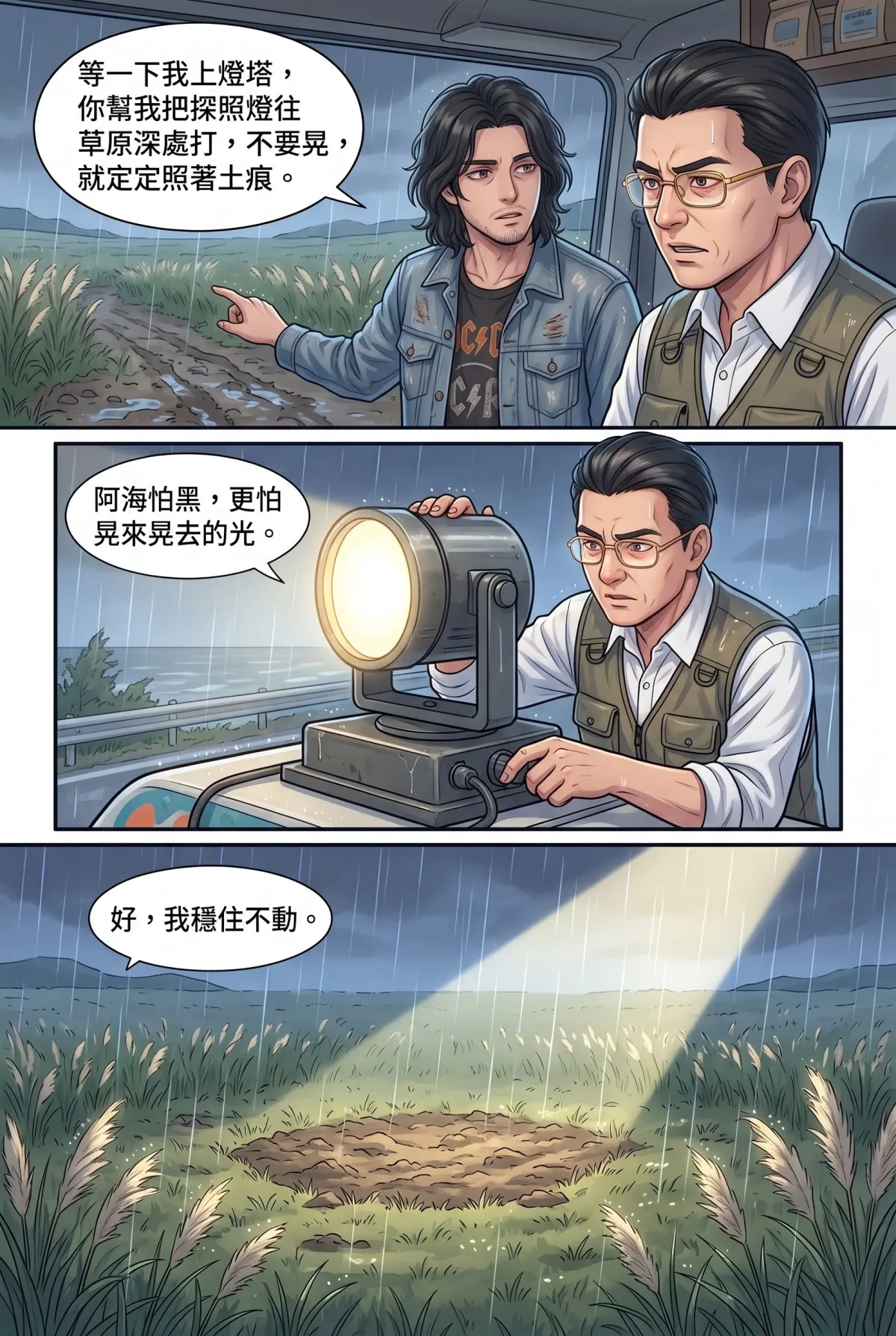 《太平洋公路：破吉他與信號槍的午後》 第 13 集　《太平洋公路：破吉他與信號槍的午後》 - 第十三章：整片星空的信號彈 第 8 頁