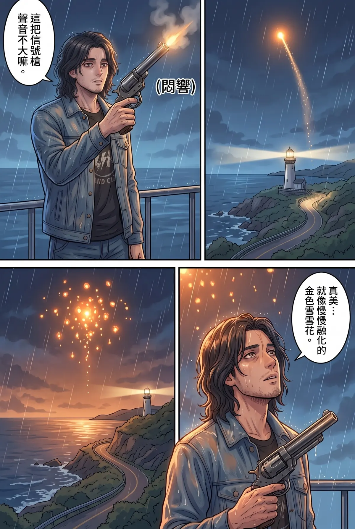 《太平洋公路：破吉他與信號槍的午後》 第 13 集　《太平洋公路：破吉他與信號槍的午後》 - 第十三章：整片星空的信號彈 第 13 頁