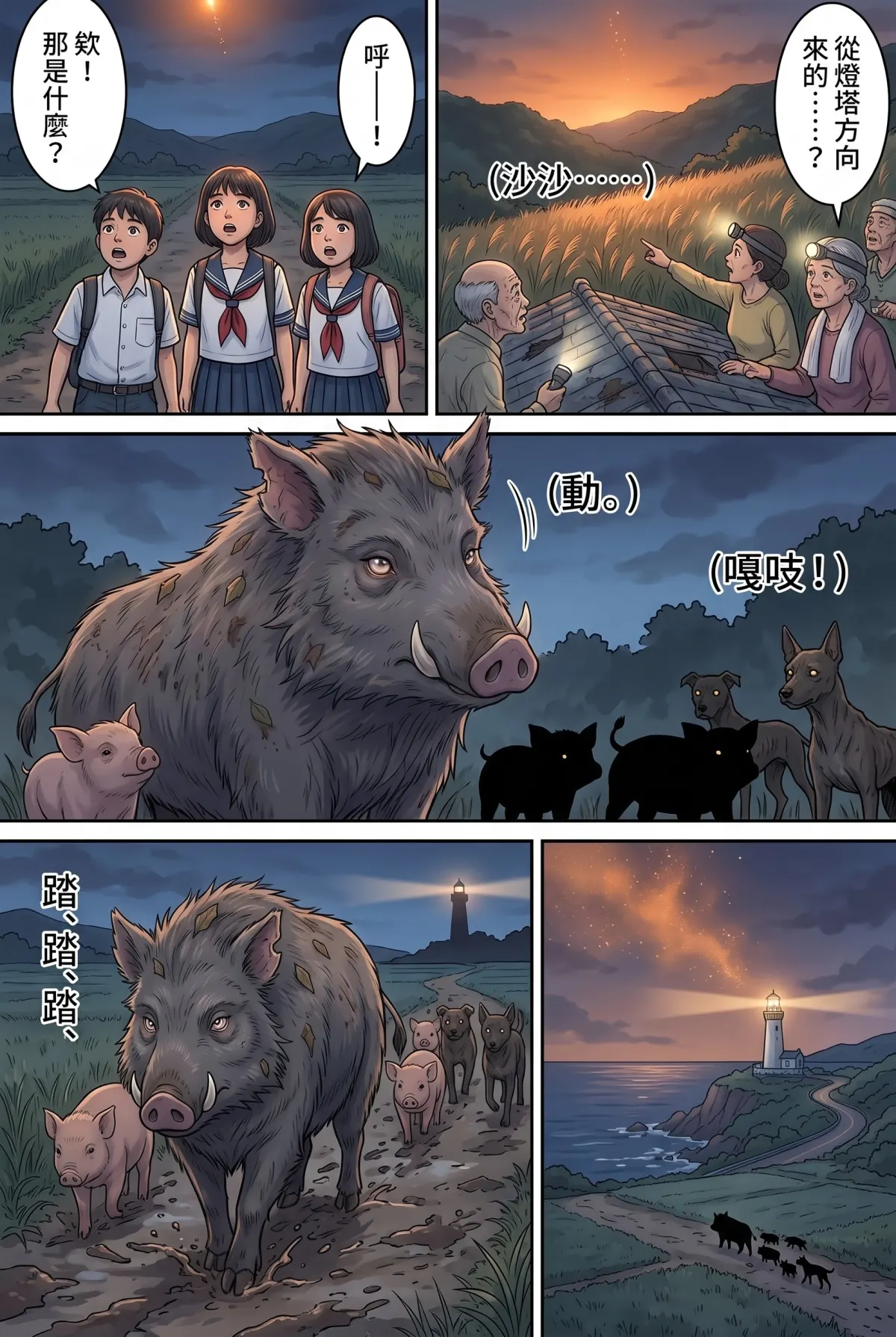 《太平洋公路：破吉他與信號槍的午後》 第 13 集　《太平洋公路：破吉他與信號槍的午後》 - 第十三章：整片星空的信號彈 第 14 頁
