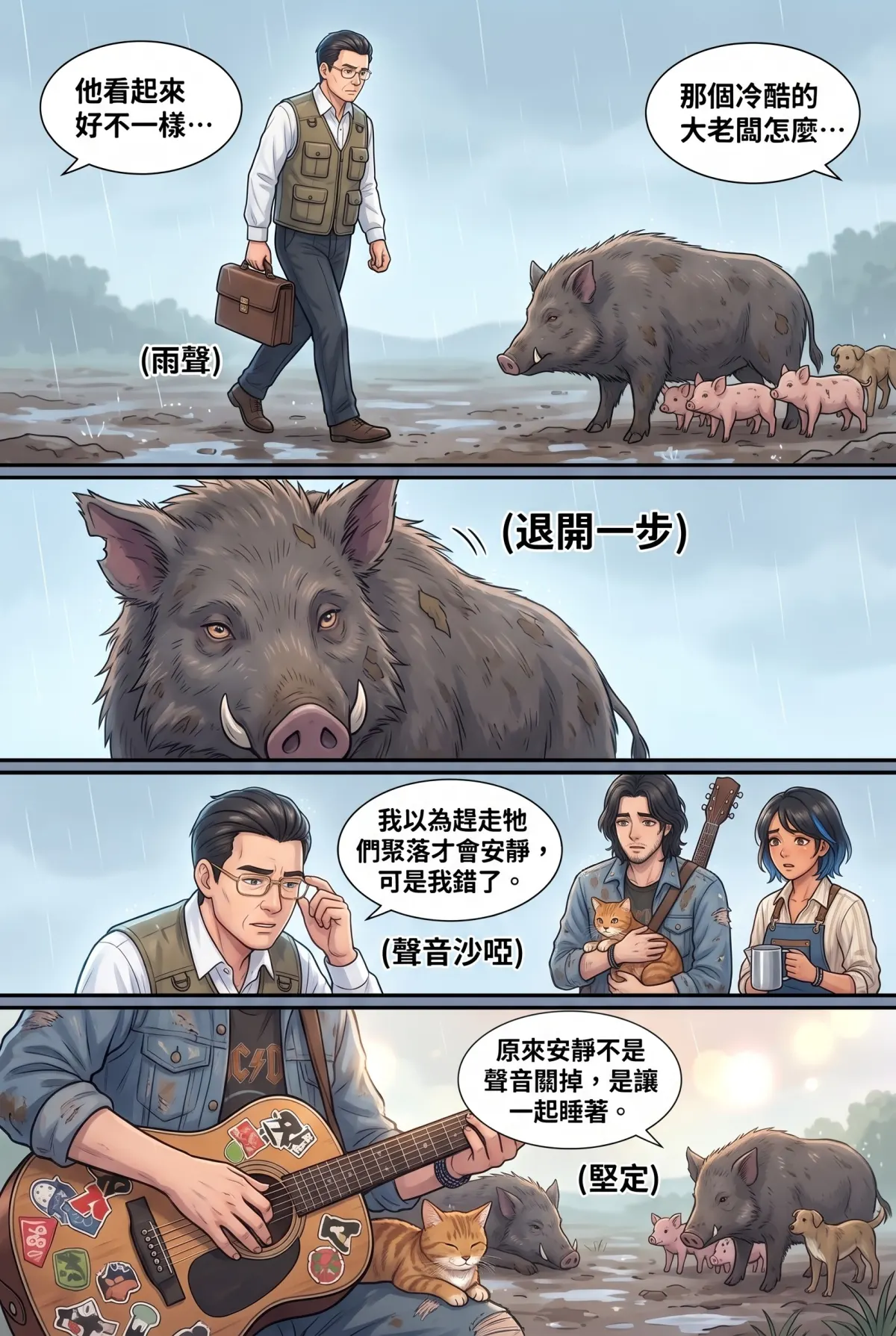 《太平洋公路：破吉他與信號槍的午後》 第 14 集　《太平洋公路：破吉他與信號槍的午後》 - 第十四章：熱湯與和解 第 12 頁