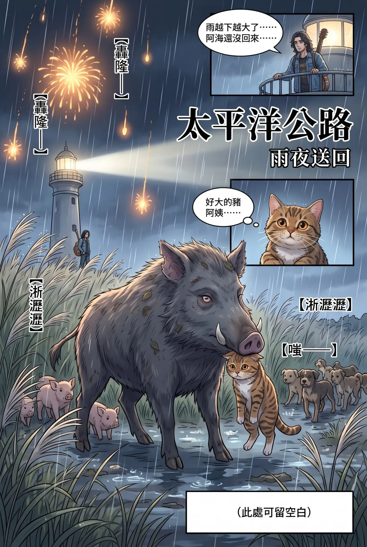 《太平洋公路：破吉他與信號槍的午後》 第 14 集　《太平洋公路：破吉他與信號槍的午後》 - 第十四章：熱湯與和解 第 1 頁