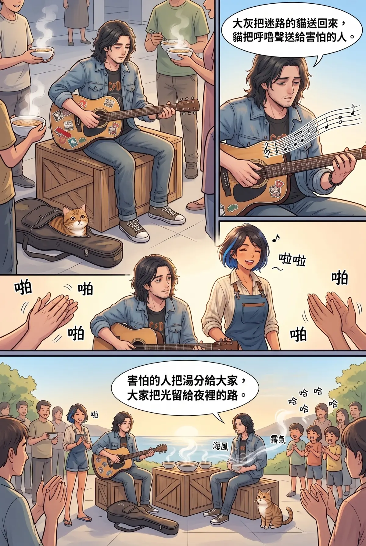 《太平洋公路：破吉他與信號槍的午後》 第 14 集　《太平洋公路：破吉他與信號槍的午後》 - 第十四章：熱湯與和解 第 17 頁
