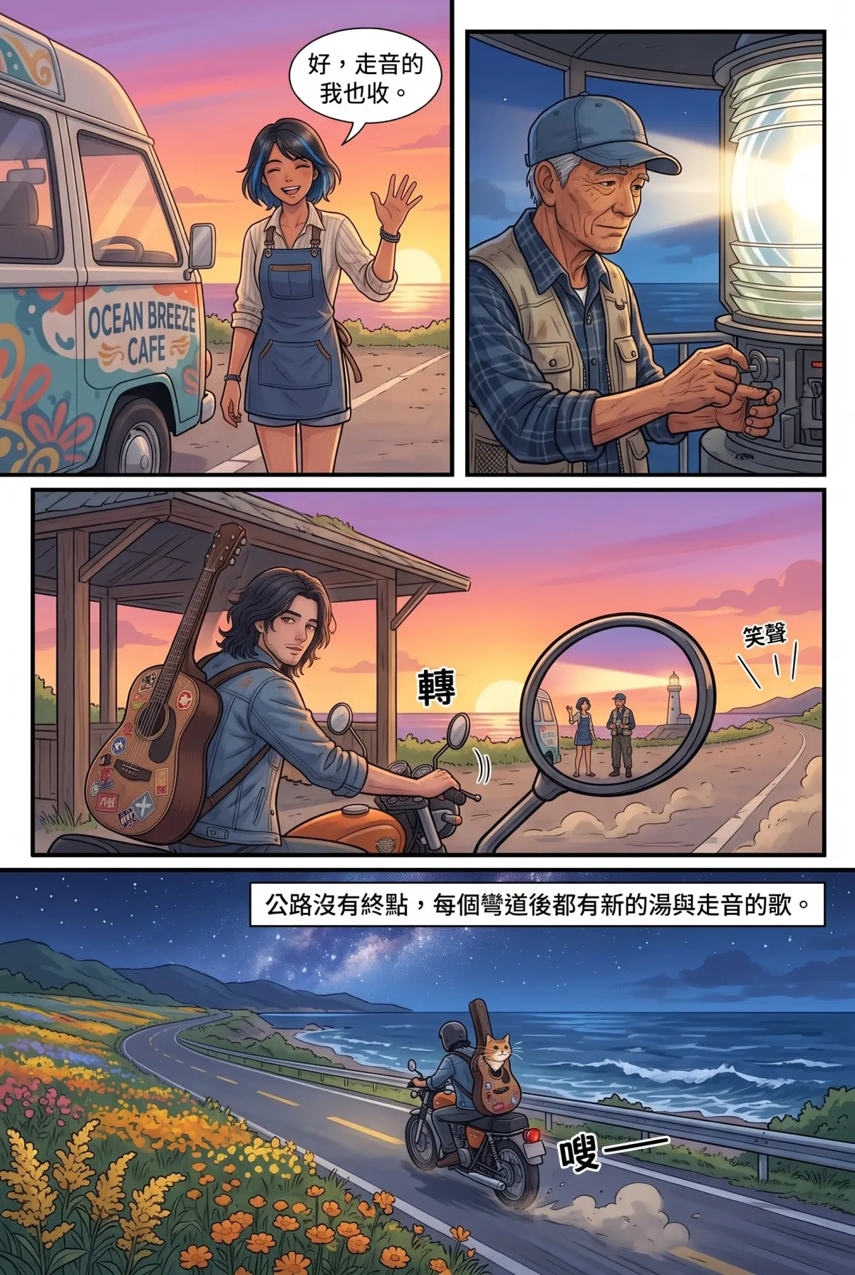 《太平洋公路：破吉他與信號槍的午後》 第 15 集　《太平洋公路：破吉他與信號槍的午後》 - 第十五章：沒有終點的公路 第 17 頁