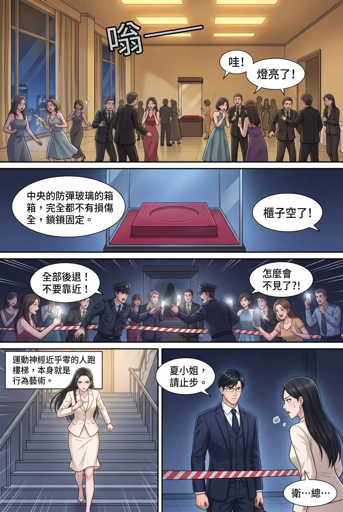 糟了！跟死對頭神偷小姐銬在一起了 第 1 集　糟了！跟死對頭神偷小姐銬在一起了 - 玻璃美術館的失竊之夜 第 6 頁