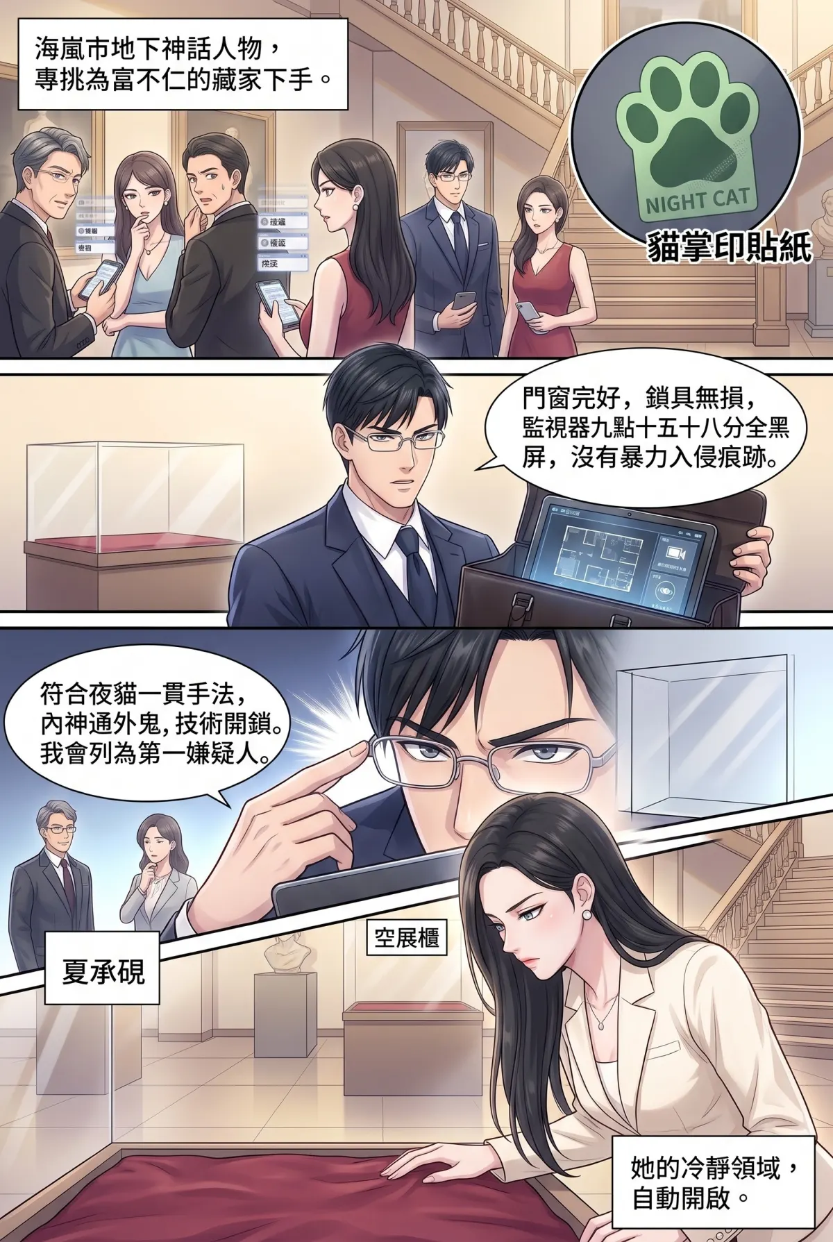 糟了！跟死對頭神偷小姐銬在一起了 第 1 集　糟了！跟死對頭神偷小姐銬在一起了 - 玻璃美術館的失竊之夜 第 9 頁