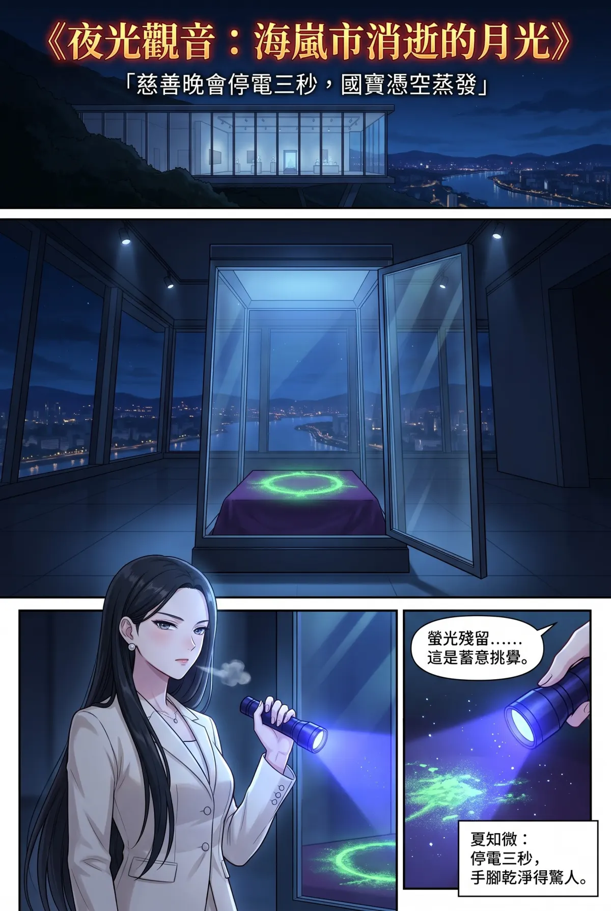 糟了！跟死對頭神偷小姐銬在一起了 第 1 集　糟了！跟死對頭神偷小姐銬在一起了 - 玻璃美術館的失竊之夜 第 1 頁