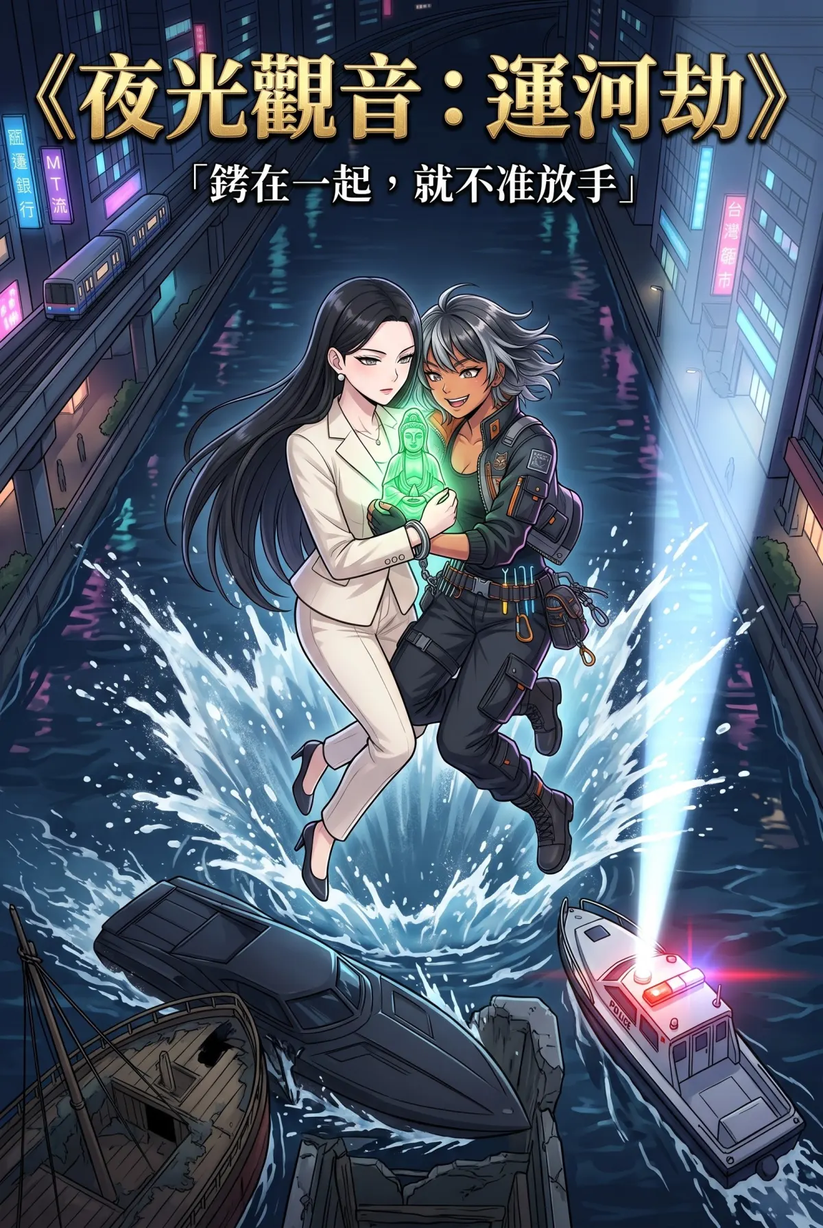 糟了！跟死對頭神偷小姐銬在一起了 第 17 集　糟了！跟死對頭神偷小姐銬在一起了 - 運河之巔的追逐 第 1 頁