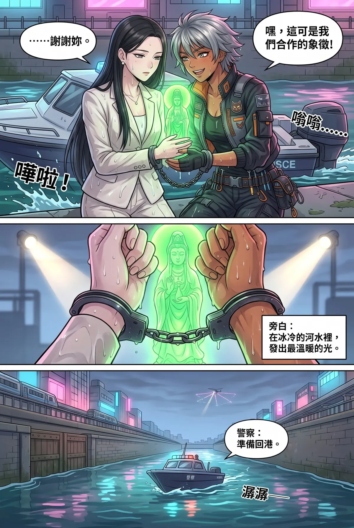糟了！跟死對頭神偷小姐銬在一起了 第 17 集　糟了！跟死對頭神偷小姐銬在一起了 - 運河之巔的追逐 第 18 頁
