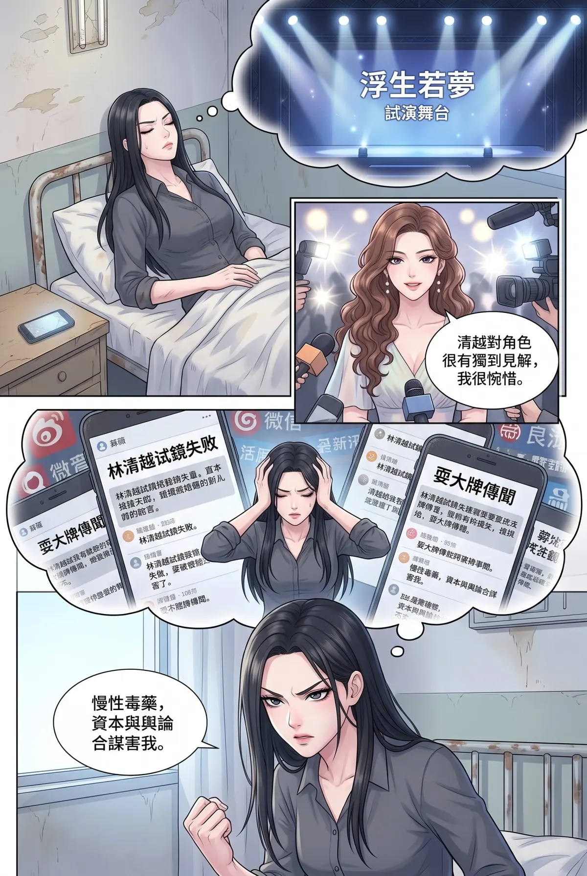星途重生：從被封殺到全球影后 第 1 集　星途重生：從被封殺到全球影后 - 重生之始 第 3 頁