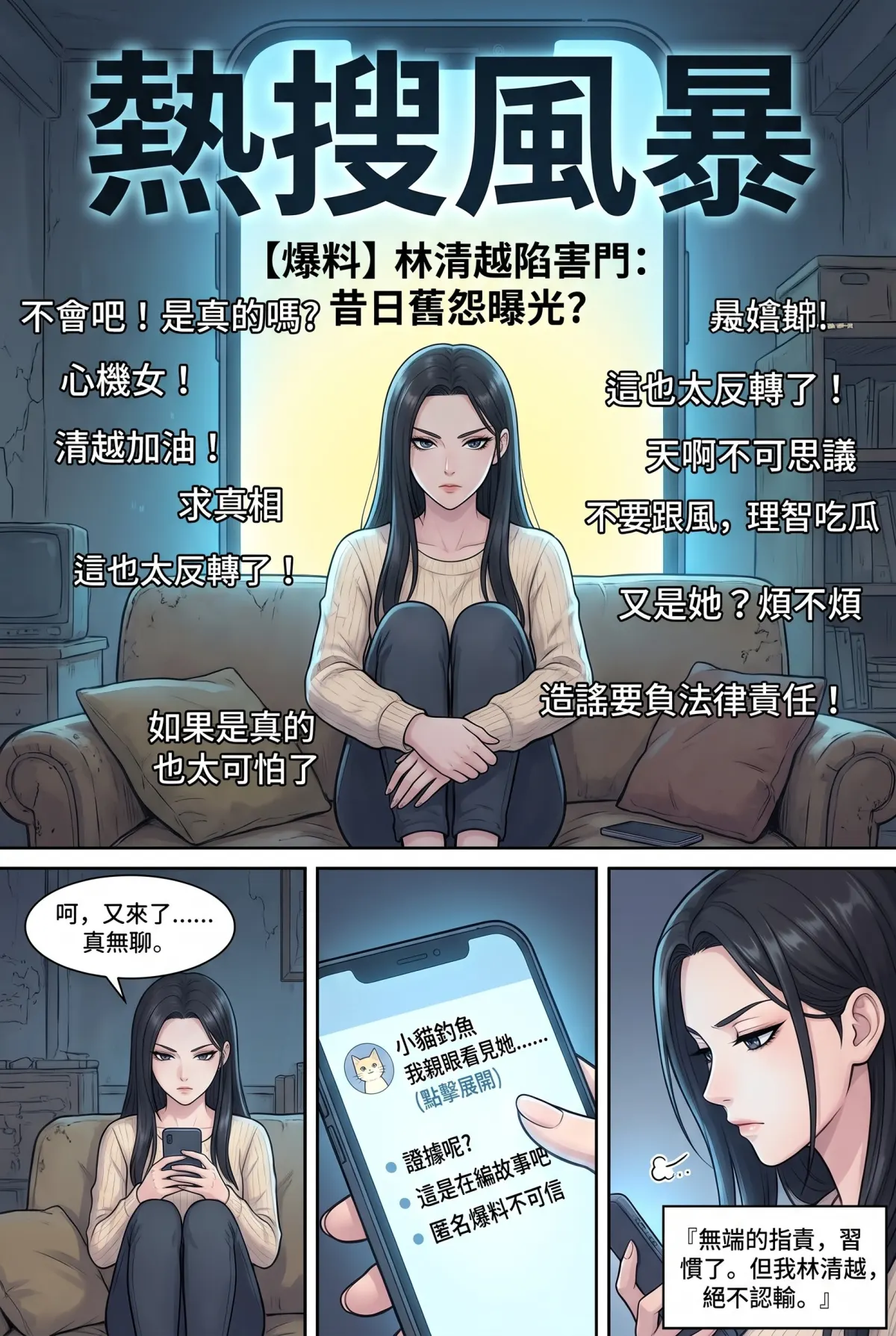 星途重生：從被封殺到全球影后 第 3 集　星途重生：從被封殺到全球影后 - 舆论漩涡 第 1 頁