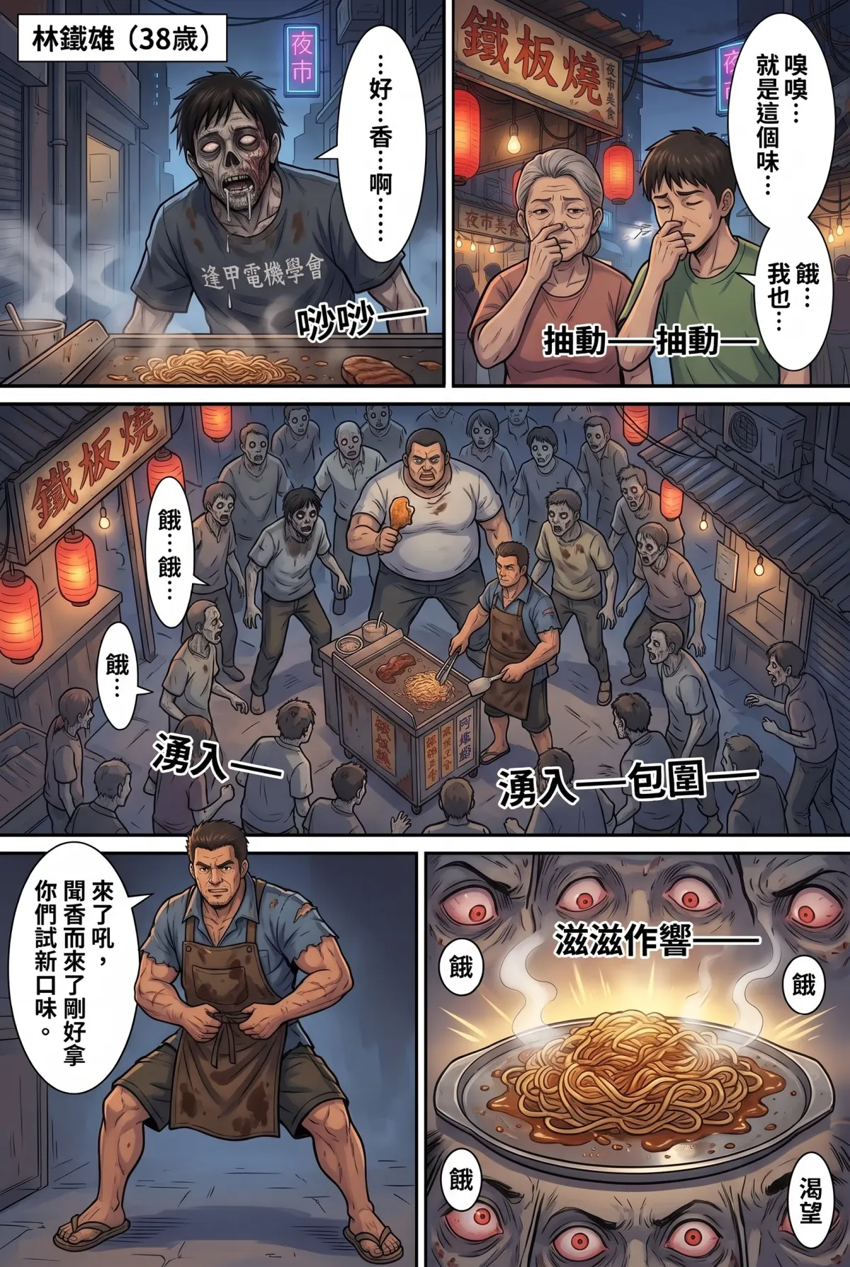 末日鐵板燒：老闆，喪屍要加辣嗎？ 第 1 集　末日鐵板燒：老闆，喪屍要加辣嗎？ - 第一章：最後一攤還在煎 第 10 頁