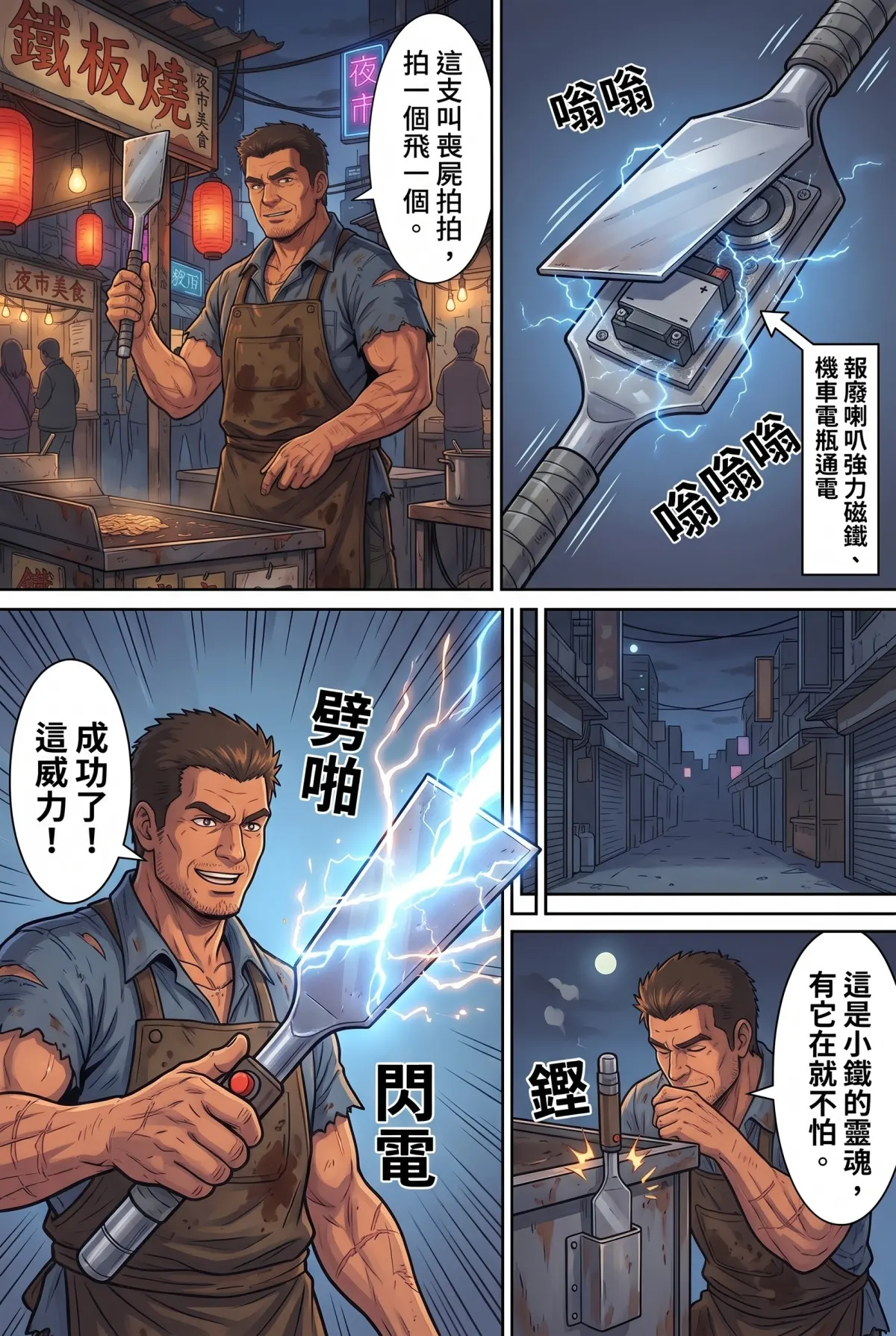 末日鐵板燒：老闆，喪屍要加辣嗎？ 第 1 集　末日鐵板燒：老闆，喪屍要加辣嗎？ - 第一章：最後一攤還在煎 第 5 頁