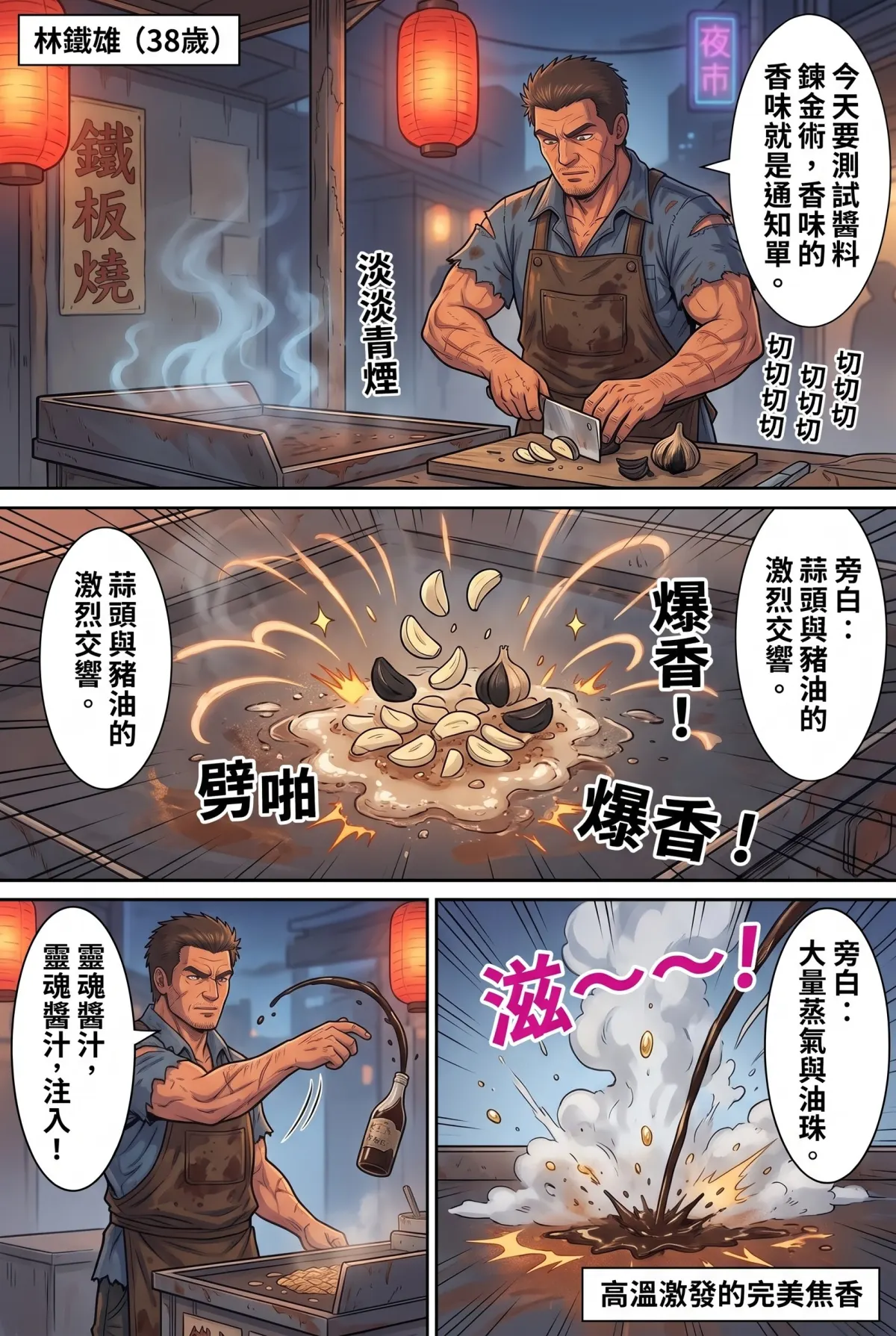 末日鐵板燒：老闆，喪屍要加辣嗎？ 第 1 集　末日鐵板燒：老闆，喪屍要加辣嗎？ - 第一章：最後一攤還在煎 第 8 頁