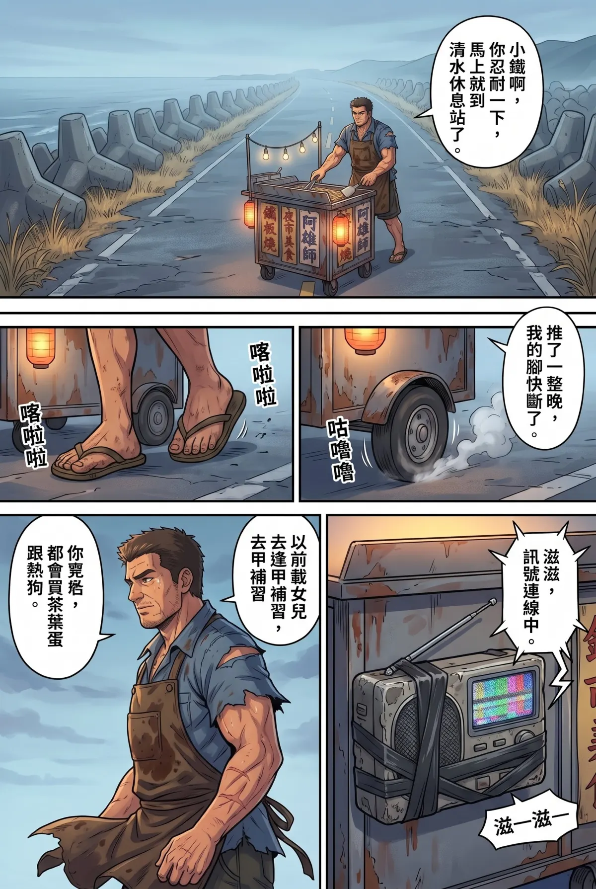 末日鐵板燒：老闆，喪屍要加辣嗎？ 第 2 集　末日鐵板燒：老闆，喪屍要加辣嗎？ - 第二章：奧客女大生的五星考驗 第 2 頁