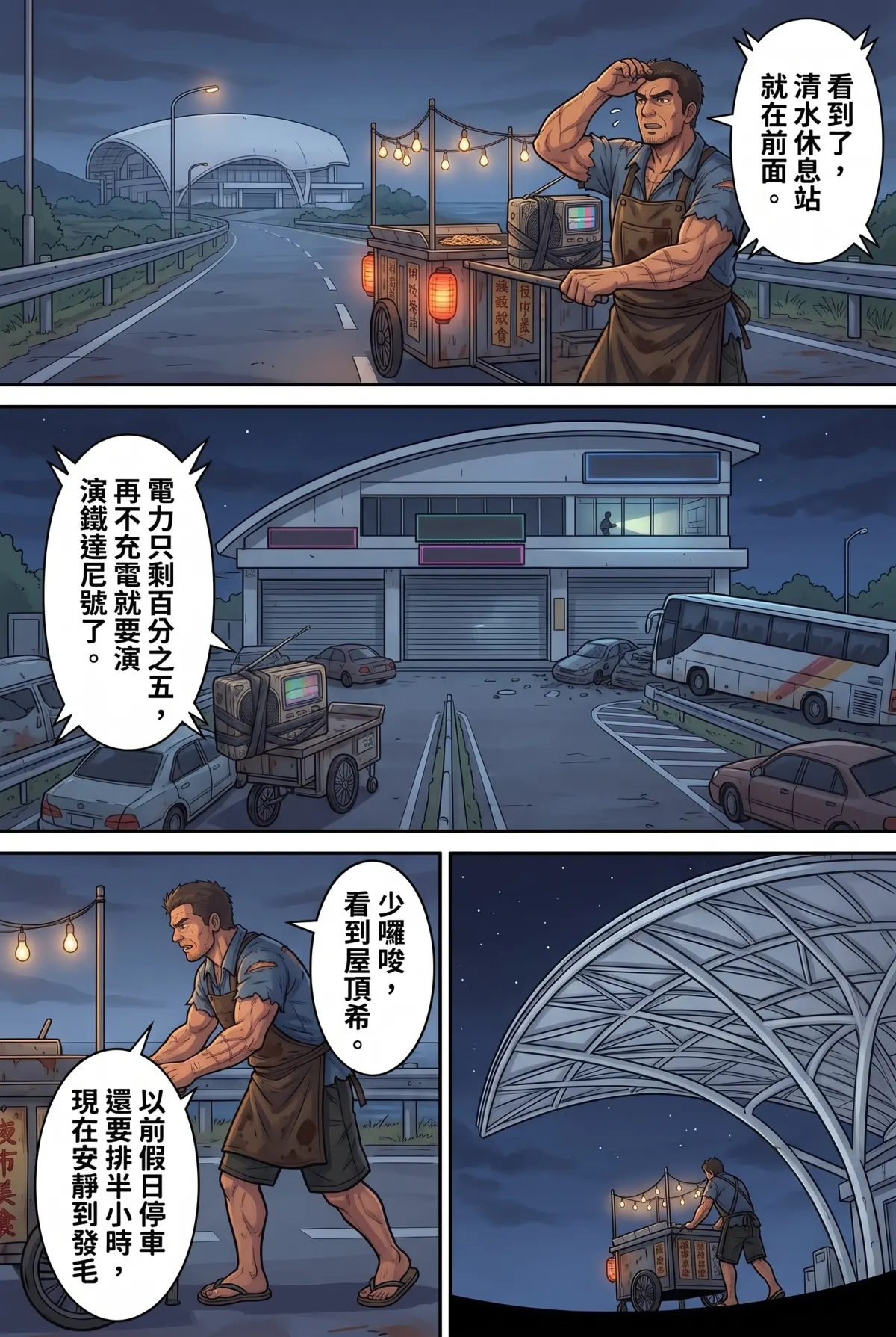末日鐵板燒：老闆，喪屍要加辣嗎？ 第 2 集　末日鐵板燒：老闆，喪屍要加辣嗎？ - 第二章：奧客女大生的五星考驗 第 4 頁