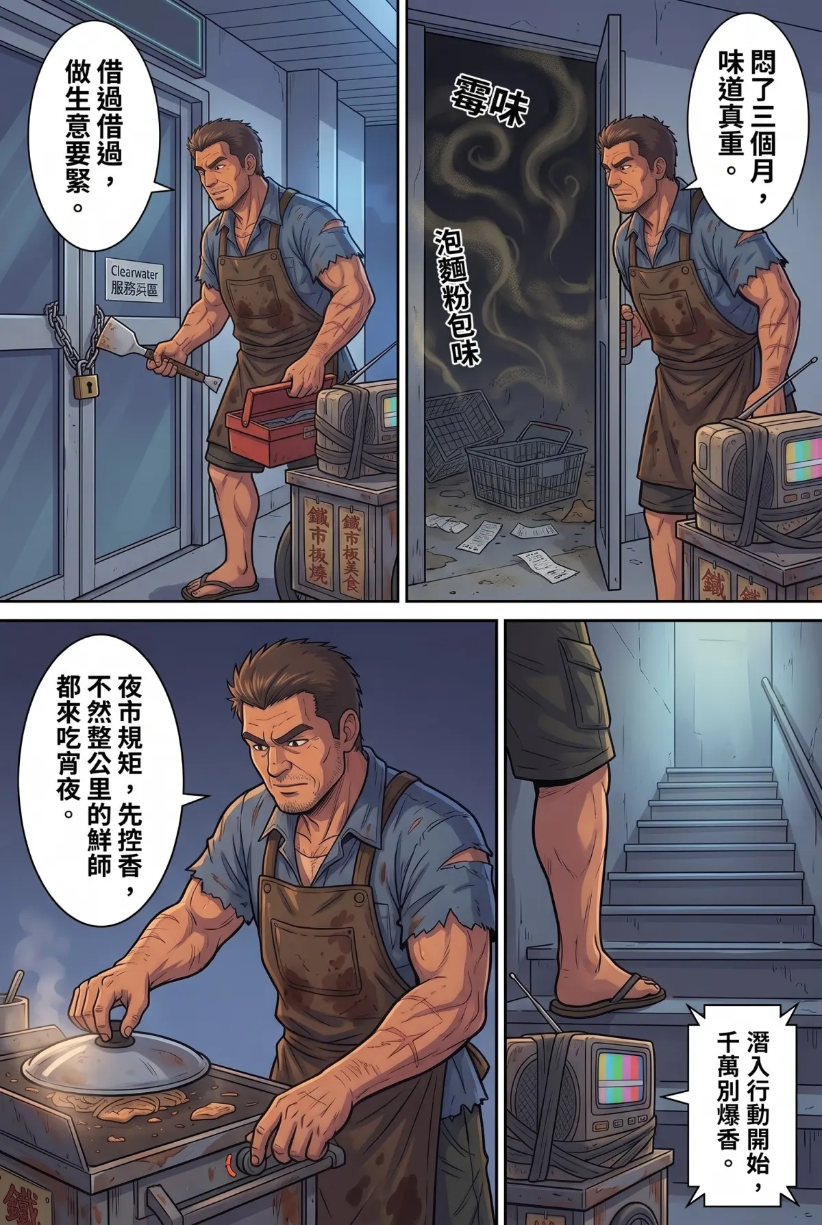 末日鐵板燒：老闆，喪屍要加辣嗎？ 第 2 集　末日鐵板燒：老闆，喪屍要加辣嗎？ - 第二章：奧客女大生的五星考驗 第 6 頁
