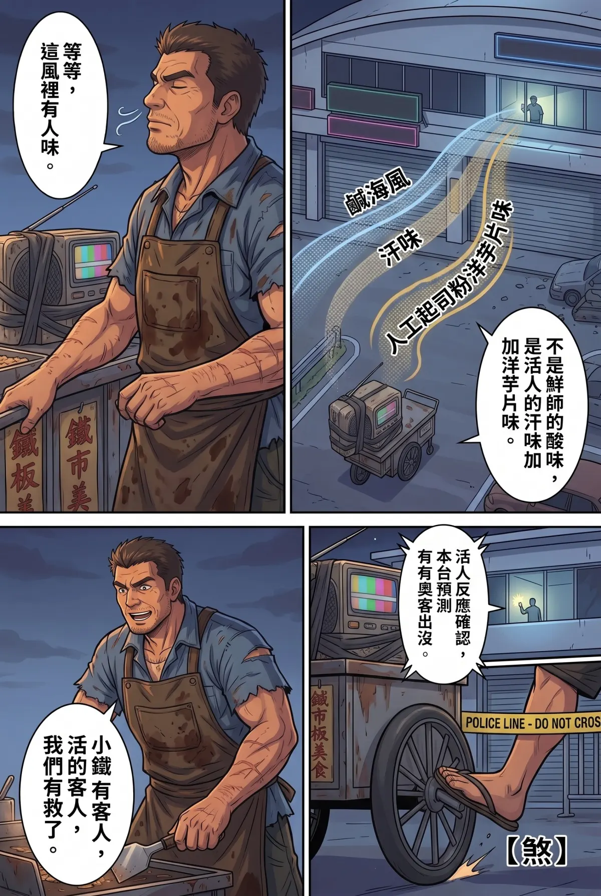 末日鐵板燒：老闆，喪屍要加辣嗎？ 第 2 集　末日鐵板燒：老闆，喪屍要加辣嗎？ - 第二章：奧客女大生的五星考驗 第 5 頁