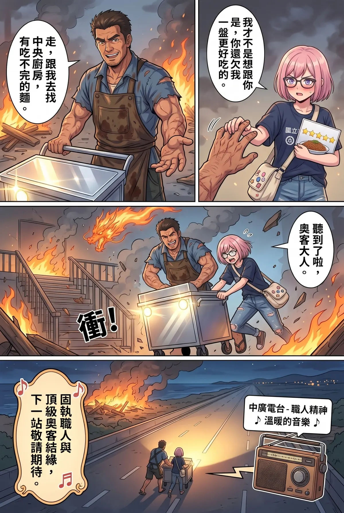 末日鐵板燒：老闆，喪屍要加辣嗎？ 第 2 集　末日鐵板燒：老闆，喪屍要加辣嗎？ - 第二章：奧客女大生的五星考驗 第 18 頁