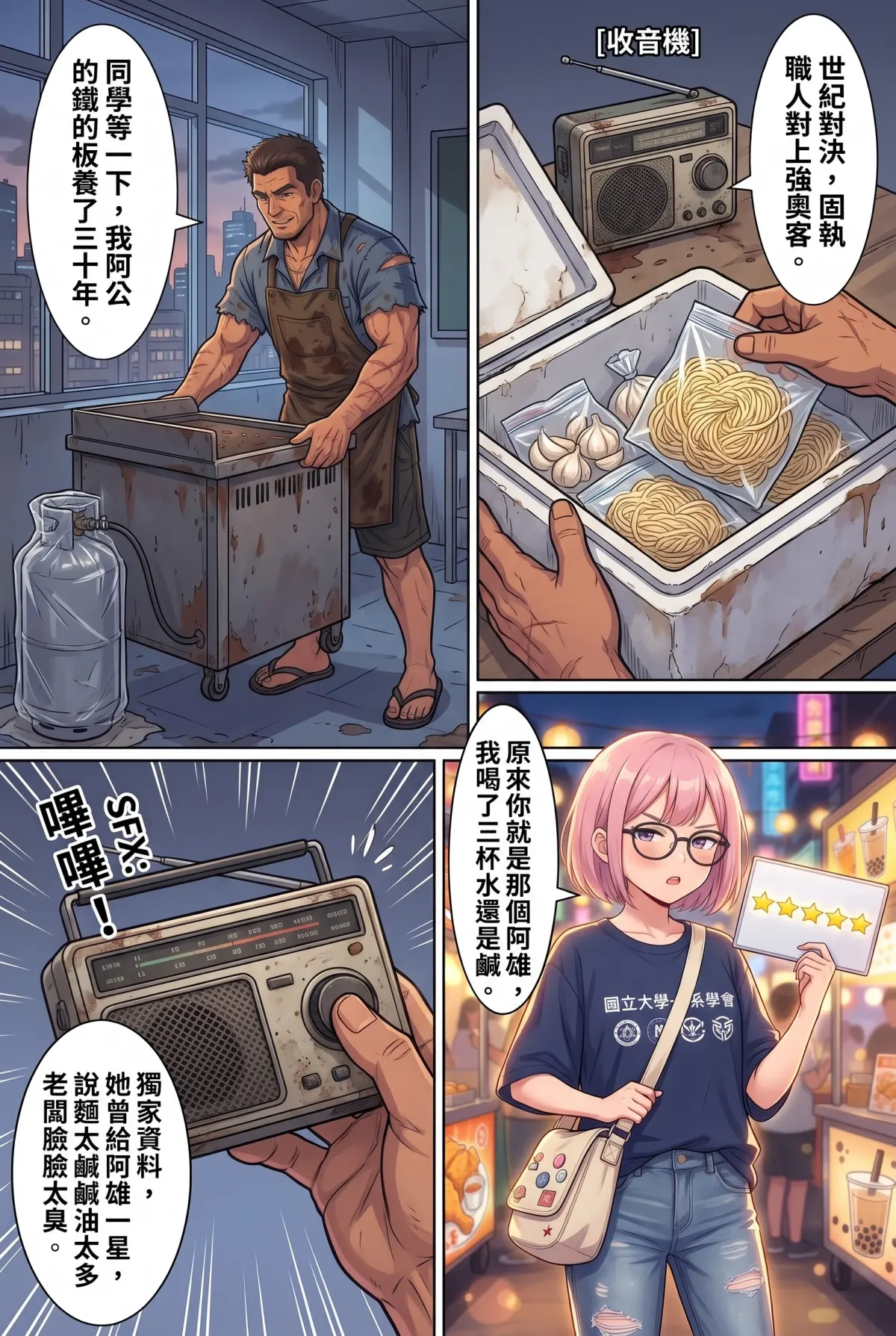 末日鐵板燒：老闆，喪屍要加辣嗎？ 第 2 集　末日鐵板燒：老闆，喪屍要加辣嗎？ - 第二章：奧客女大生的五星考驗 第 9 頁