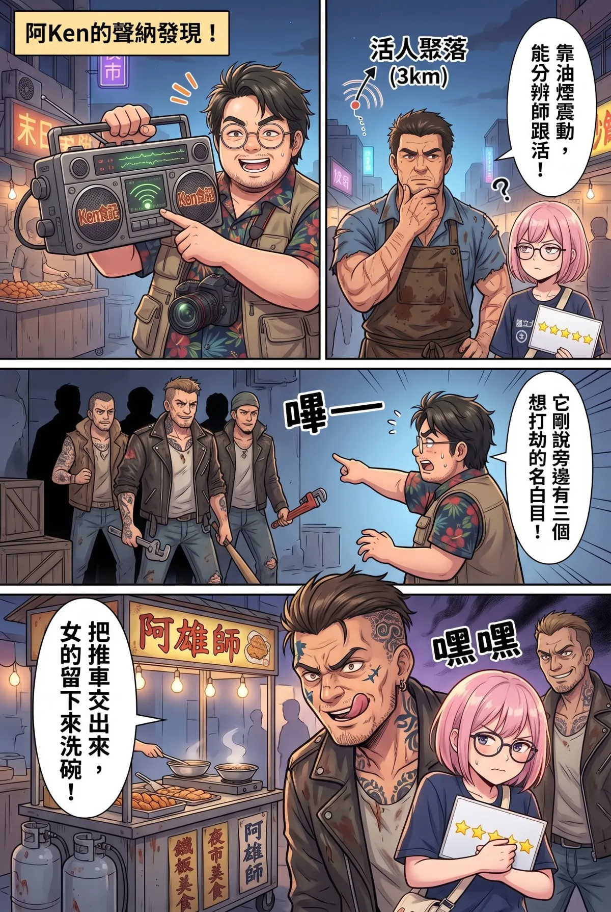 末日鐵板燒：老闆，喪屍要加辣嗎？ 第 3 集　末日鐵板燒：老闆，喪屍要加辣嗎？ - 第三章：過氣部落客的美食雷達 第 11 頁
