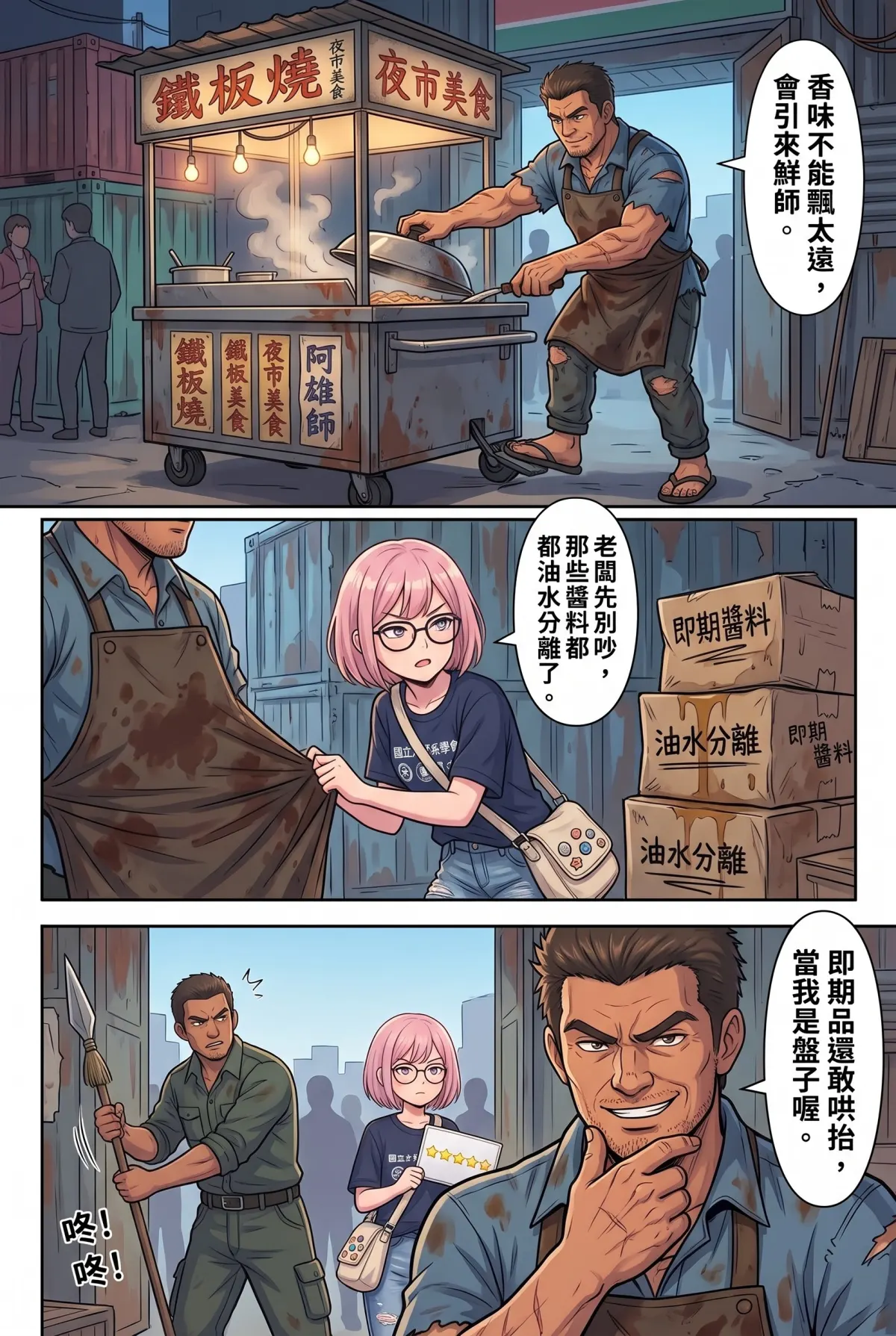 末日鐵板燒：老闆，喪屍要加辣嗎？ 第 3 集　末日鐵板燒：老闆，喪屍要加辣嗎？ - 第三章：過氣部落客的美食雷達 第 7 頁