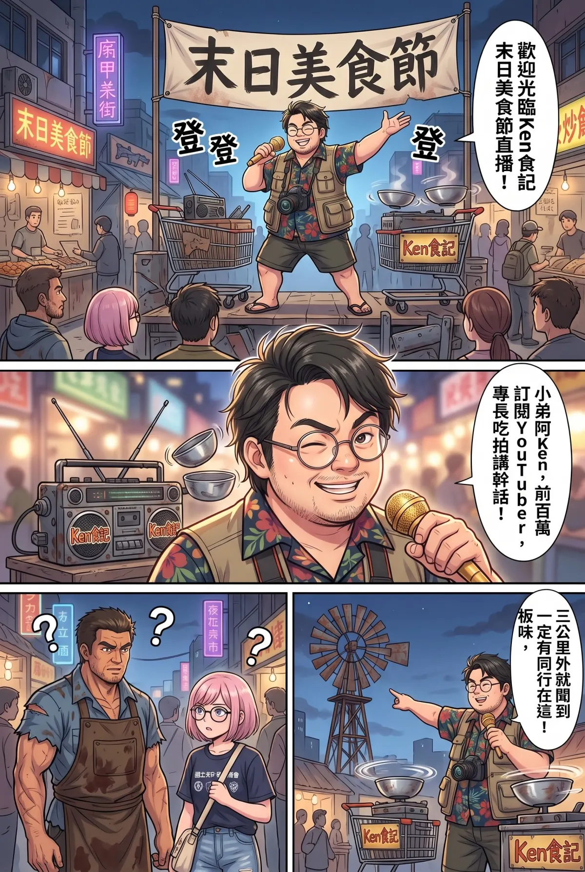 末日鐵板燒：老闆，喪屍要加辣嗎？ 第 3 集　末日鐵板燒：老闆，喪屍要加辣嗎？ - 第三章：過氣部落客的美食雷達 第 9 頁