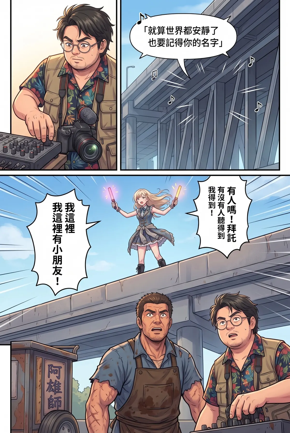末日鐵板燒：老闆，喪屍要加辣嗎？ 第 4 集　末日鐵板燒：老闆，喪屍要加辣嗎？ - 第四章：偶像的螢光棒求救信號 第 6 頁