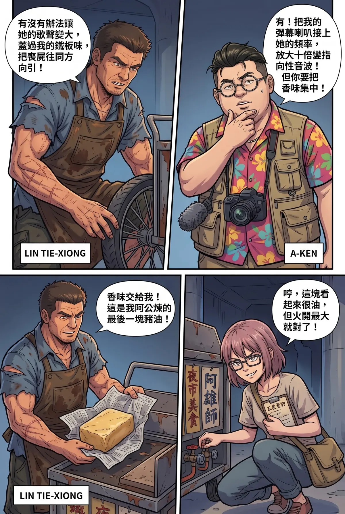 末日鐵板燒：老闆，喪屍要加辣嗎？ 第 4 集　末日鐵板燒：老闆，喪屍要加辣嗎？ - 第四章：偶像的螢光棒求救信號 第 9 頁
