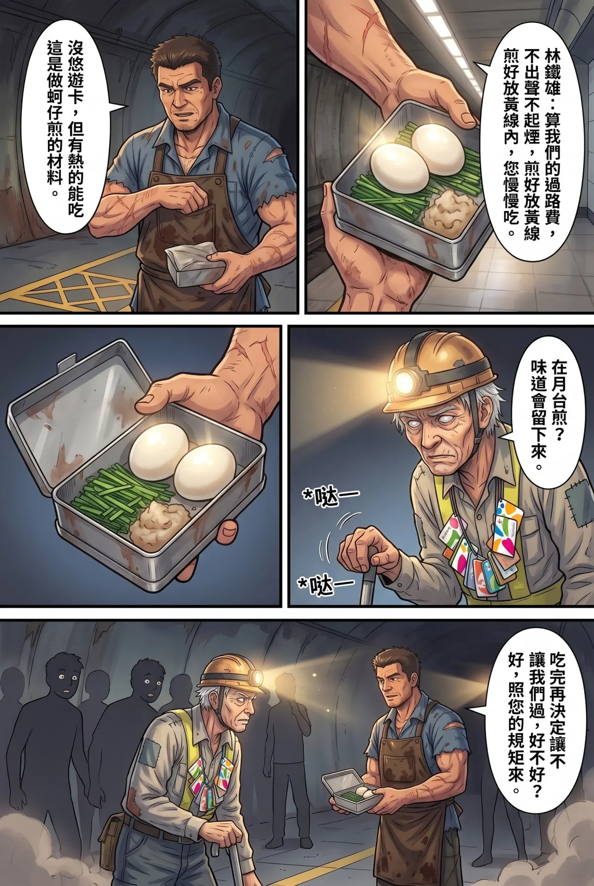 末日鐵板燒：老闆，喪屍要加辣嗎？ 第 5 集　末日鐵板燒：老闆，喪屍要加辣嗎？ - 第五章：捷運洞穴人的地下迷宮 第 9 頁