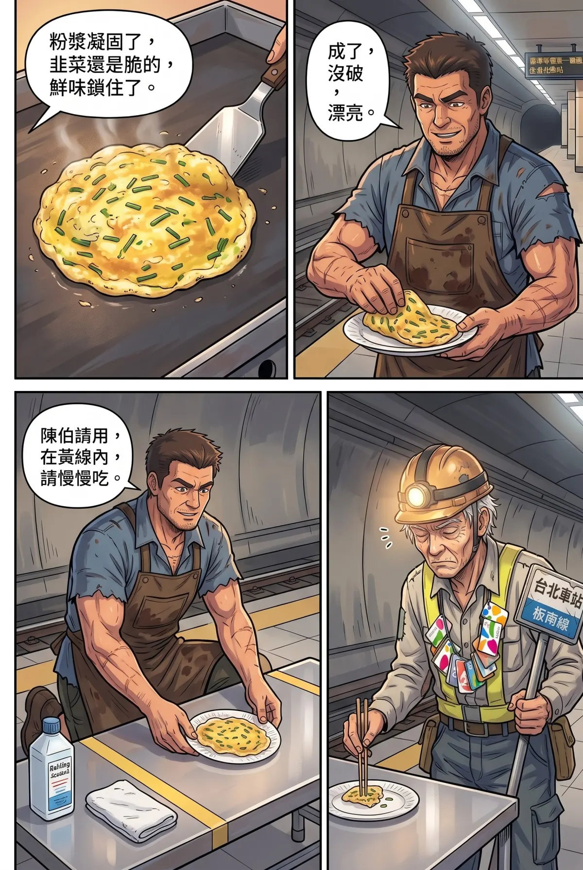 末日鐵板燒：老闆，喪屍要加辣嗎？ 第 5 集　末日鐵板燒：老闆，喪屍要加辣嗎？ - 第五章：捷運洞穴人的地下迷宮 第 12 頁