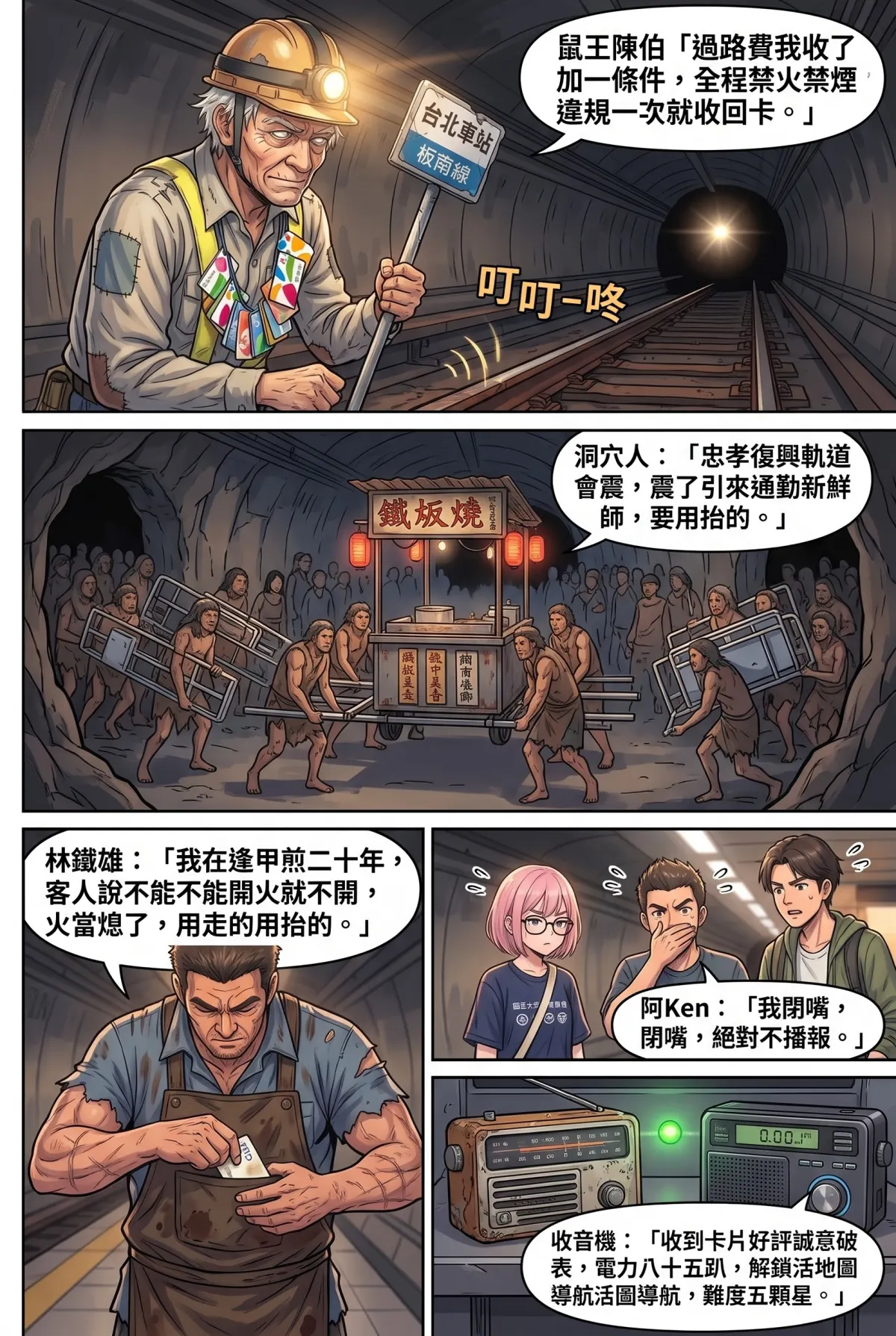 末日鐵板燒：老闆，喪屍要加辣嗎？ 第 5 集　末日鐵板燒：老闆，喪屍要加辣嗎？ - 第五章：捷運洞穴人的地下迷宮 第 15 頁