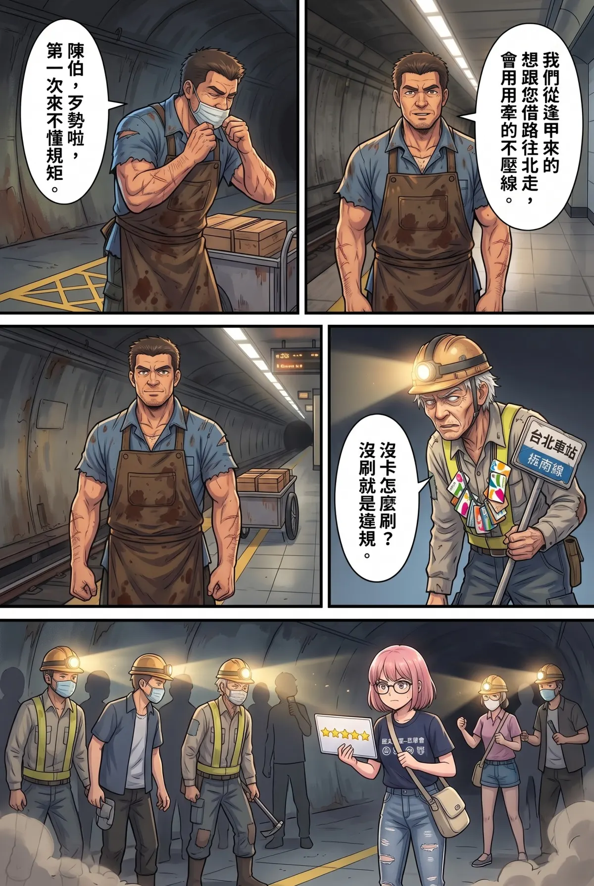 末日鐵板燒：老闆，喪屍要加辣嗎？ 第 5 集　末日鐵板燒：老闆，喪屍要加辣嗎？ - 第五章：捷運洞穴人的地下迷宮 第 8 頁