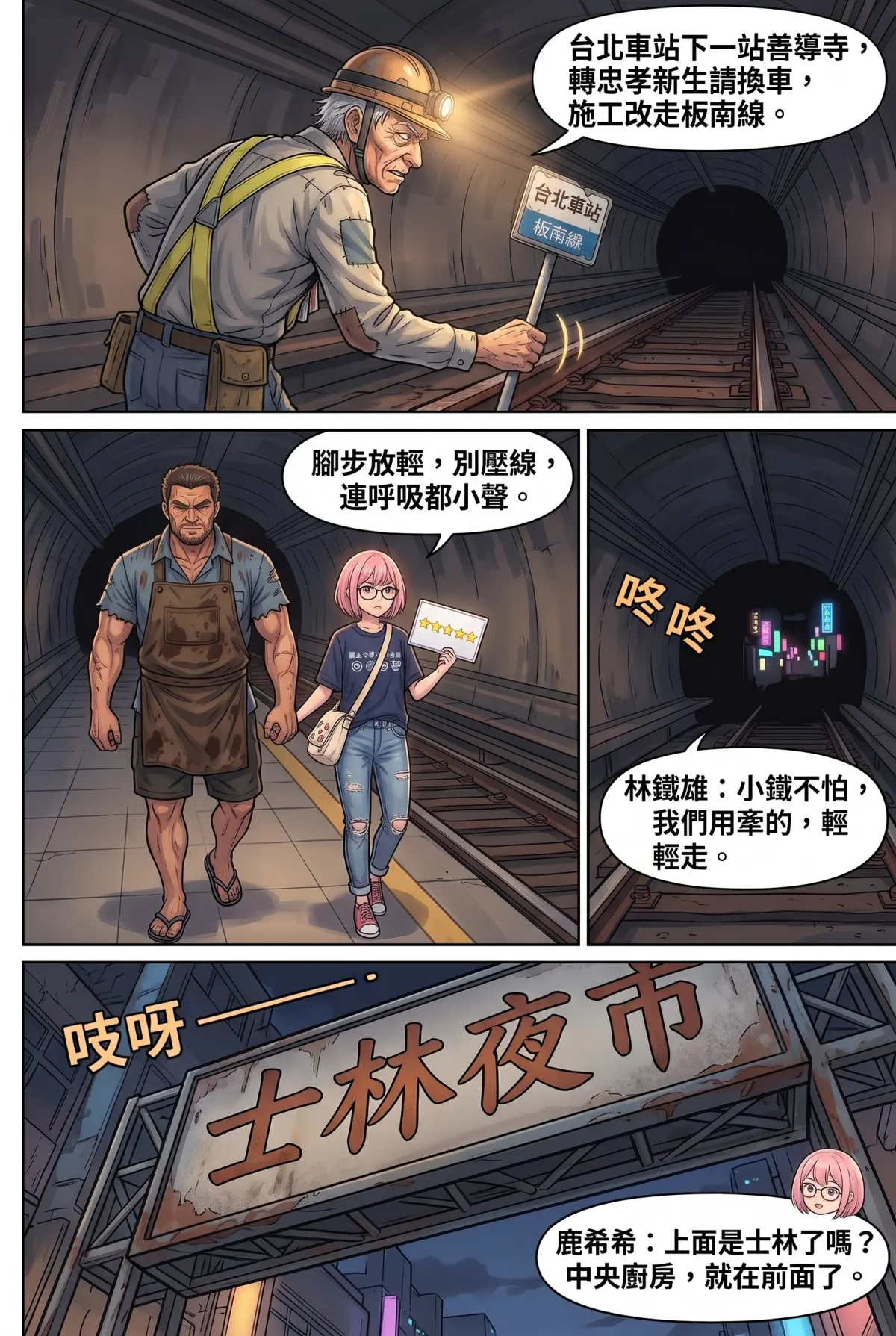 末日鐵板燒：老闆，喪屍要加辣嗎？ 第 5 集　末日鐵板燒：老闆，喪屍要加辣嗎？ - 第五章：捷運洞穴人的地下迷宮 第 16 頁