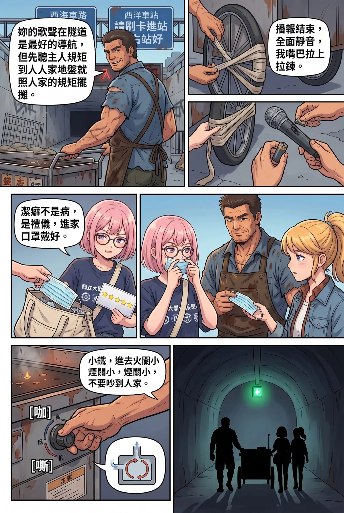 末日鐵板燒：老闆，喪屍要加辣嗎？ 第 5 集　末日鐵板燒：老闆，喪屍要加辣嗎？ - 第五章：捷運洞穴人的地下迷宮 第 5 頁