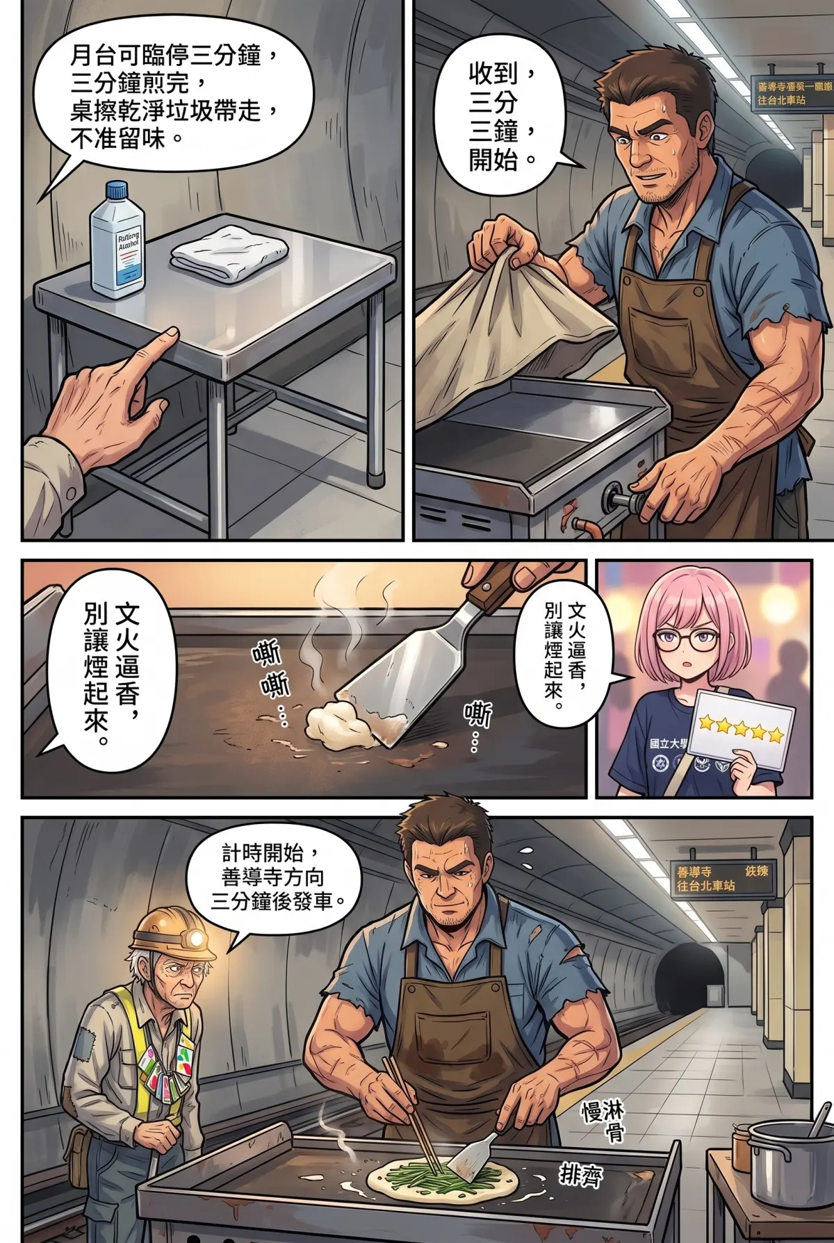 末日鐵板燒：老闆，喪屍要加辣嗎？ 第 5 集　末日鐵板燒：老闆，喪屍要加辣嗎？ - 第五章：捷運洞穴人的地下迷宮 第 11 頁