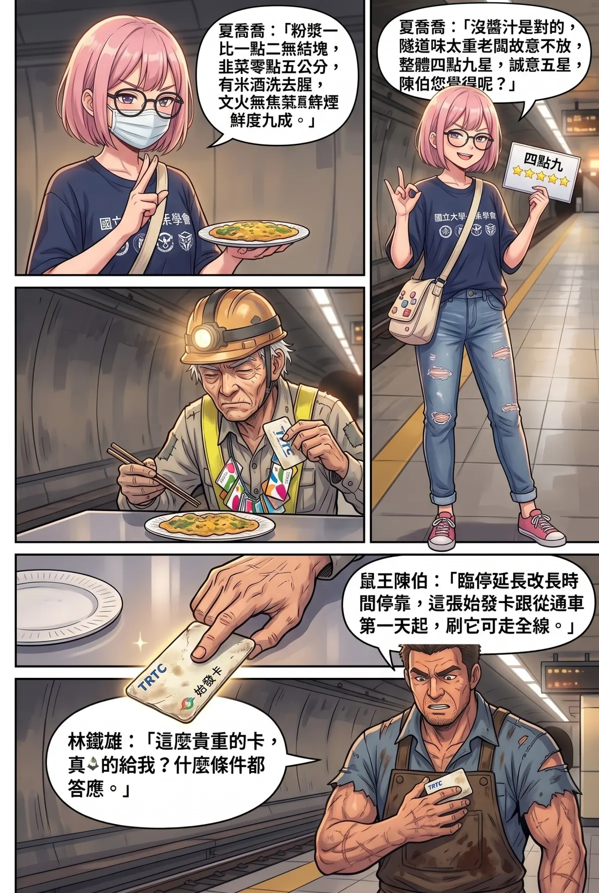 末日鐵板燒：老闆，喪屍要加辣嗎？ 第 5 集　末日鐵板燒：老闆，喪屍要加辣嗎？ - 第五章：捷運洞穴人的地下迷宮 第 14 頁