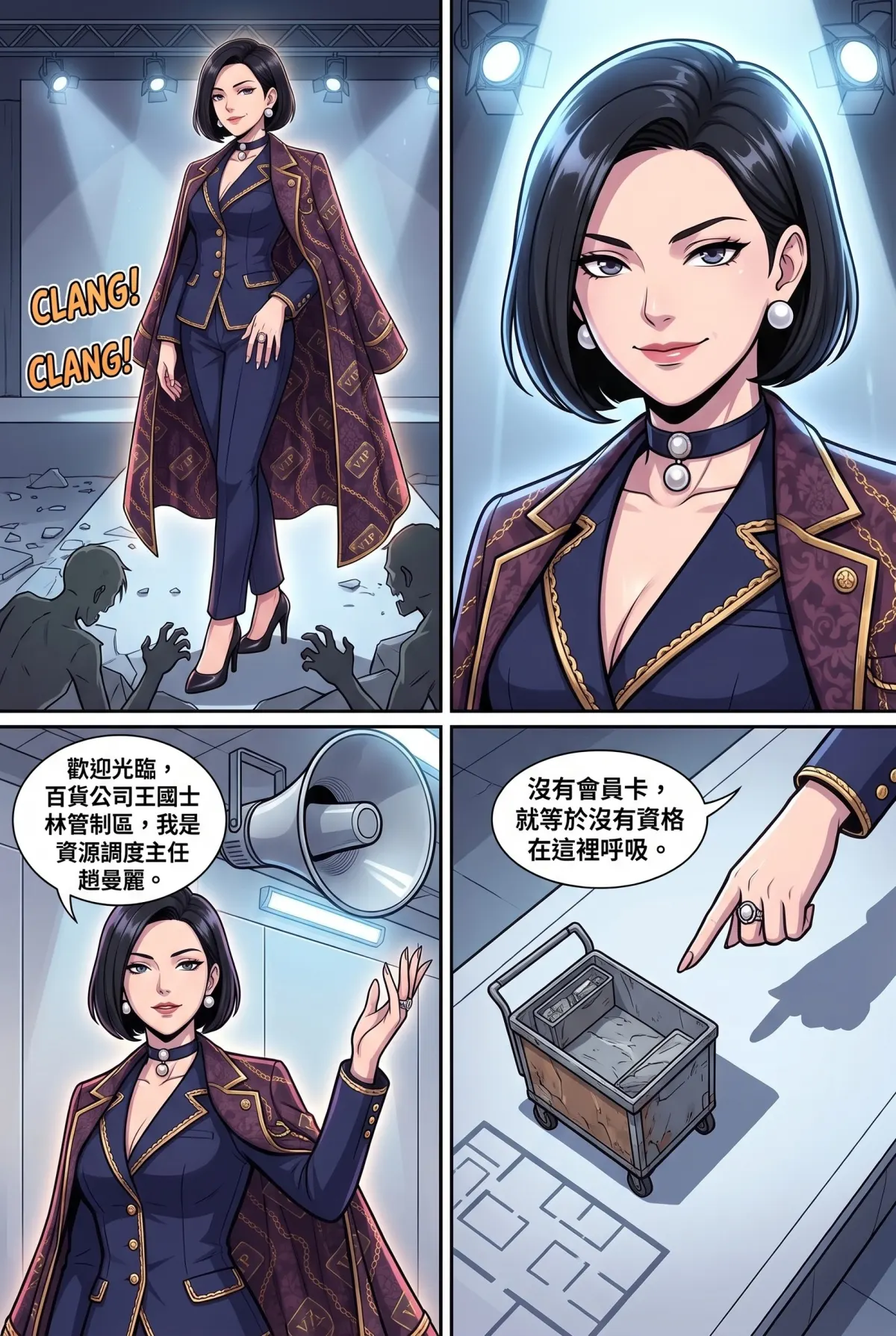 末日鐵板燒：老闆，喪屍要加辣嗎？ 第 6 集　末日鐵板燒：老闆，喪屍要加辣嗎？ - 第六章：百貨王國的會員卡戰爭 第 10 頁