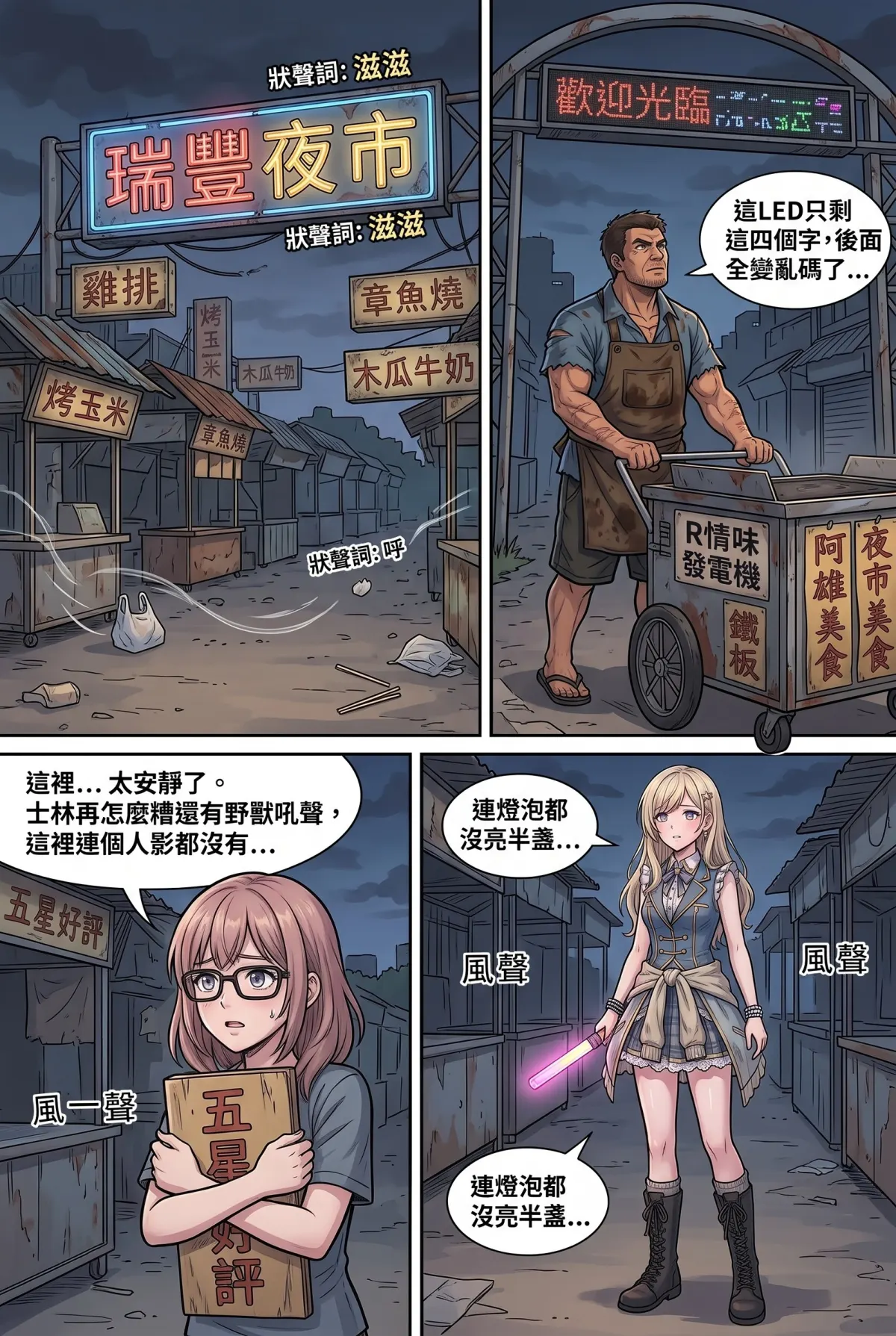 末日鐵板燒：老闆，喪屍要加辣嗎？ 第 8 集　末日鐵板燒：老闆，喪屍要加辣嗎？ - 第八章：高雄瑞豐的最後霓虹 第 5 頁