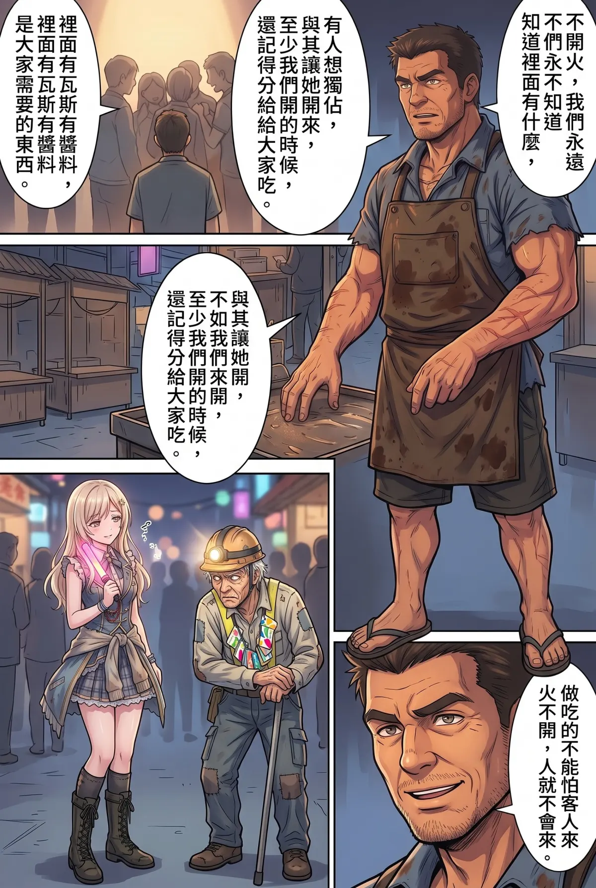 末日鐵板燒：老闆，喪屍要加辣嗎？ 第 8 集　末日鐵板燒：老闆，喪屍要加辣嗎？ - 第八章：高雄瑞豐的最後霓虹 第 13 頁