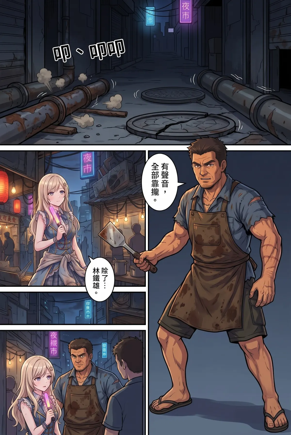 末日鐵板燒：老闆，喪屍要加辣嗎？ 第 8 集　末日鐵板燒：老闆，喪屍要加辣嗎？ - 第八章：高雄瑞豐的最後霓虹 第 7 頁