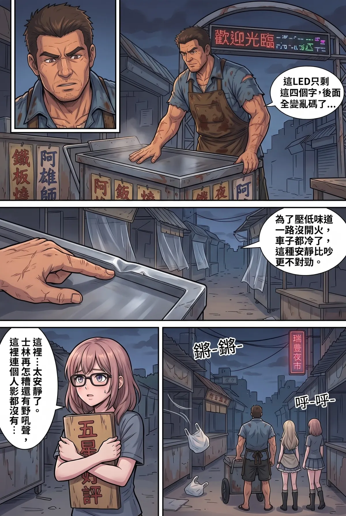 末日鐵板燒：老闆，喪屍要加辣嗎？ 第 8 集　末日鐵板燒：老闆，喪屍要加辣嗎？ - 第八章：高雄瑞豐的最後霓虹 第 6 頁