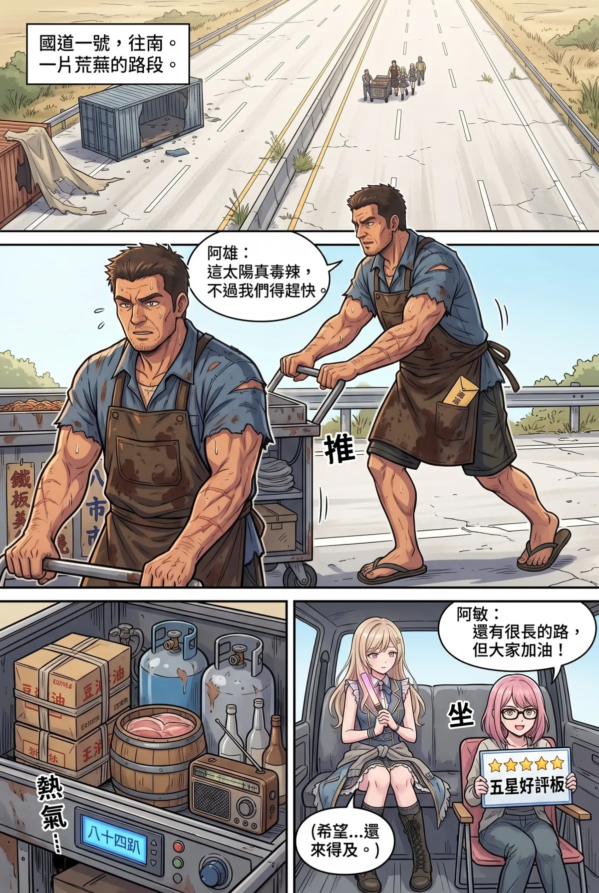 末日鐵板燒：老闆，喪屍要加辣嗎？ 第 8 集　末日鐵板燒：老闆，喪屍要加辣嗎？ - 第八章：高雄瑞豐的最後霓虹 第 2 頁
