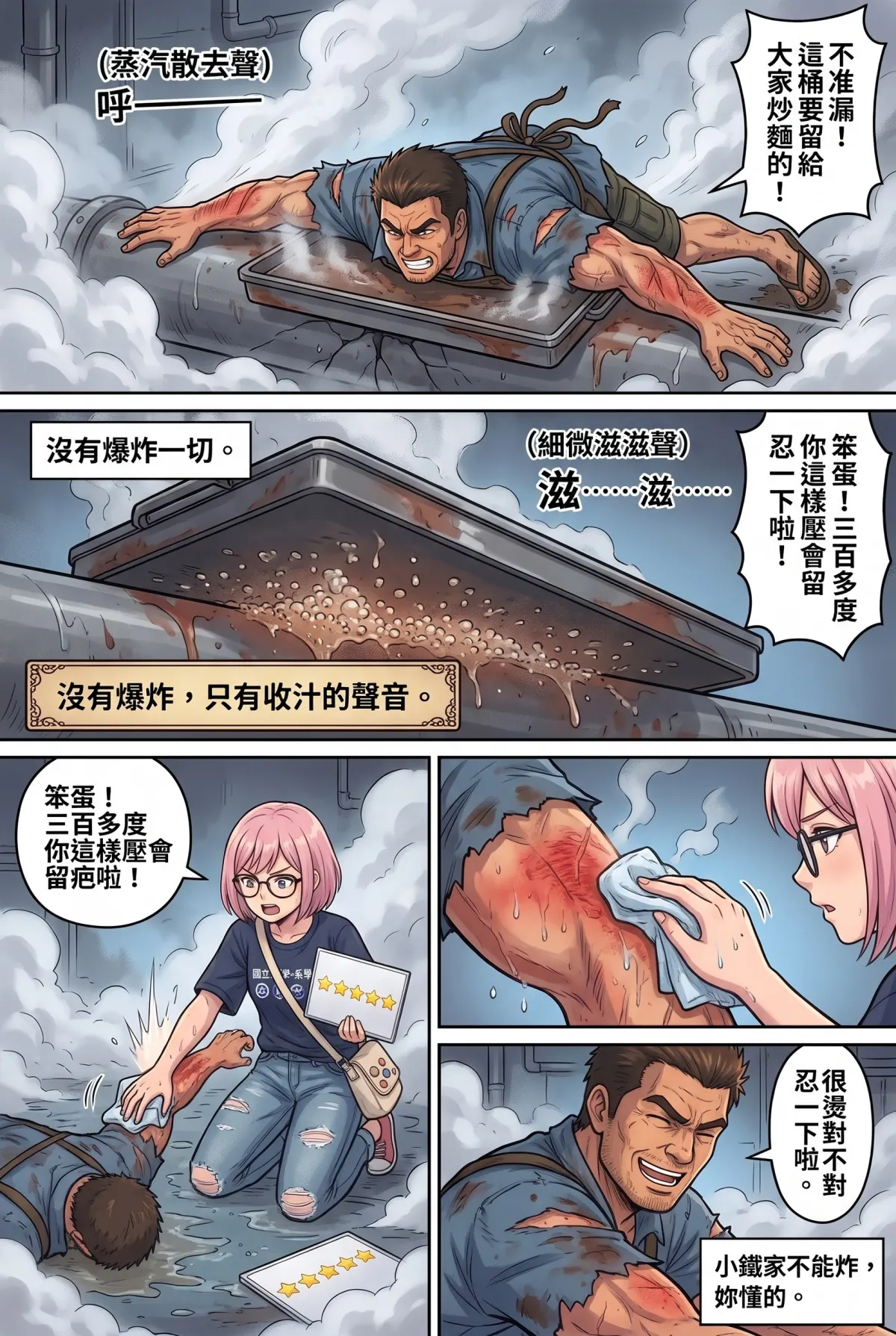 末日鐵板燒：老闆，喪屍要加辣嗎？ 第 10 集　末日鐵板燒：老闆，喪屍要加辣嗎？ - 第十章：鐵板還熱著，人就還活著 第 9 頁