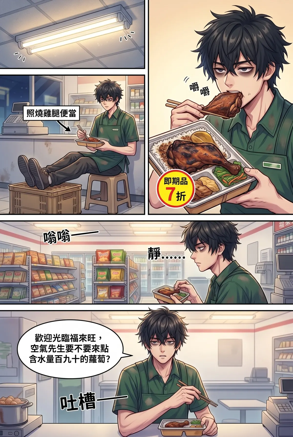 歡迎光臨末日堡壘：大夜班店員的過期食品求生指南 第 1 集　歡迎光臨末日堡壘：大夜班店員的過期食品求生指南 - 歡迎光臨，地獄大夜班 第 2 頁