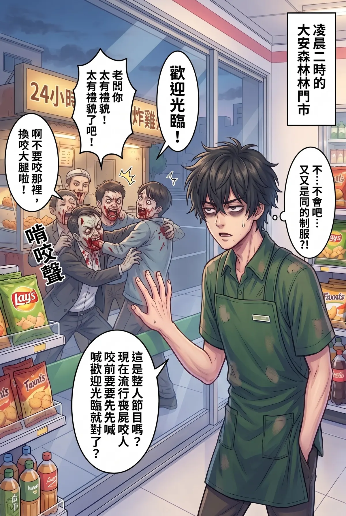 歡迎光臨末日堡壘：大夜班店員的過期食品求生指南 第 1 集　歡迎光臨末日堡壘：大夜班店員的過期食品求生指南 - 歡迎光臨，地獄大夜班 第 8 頁