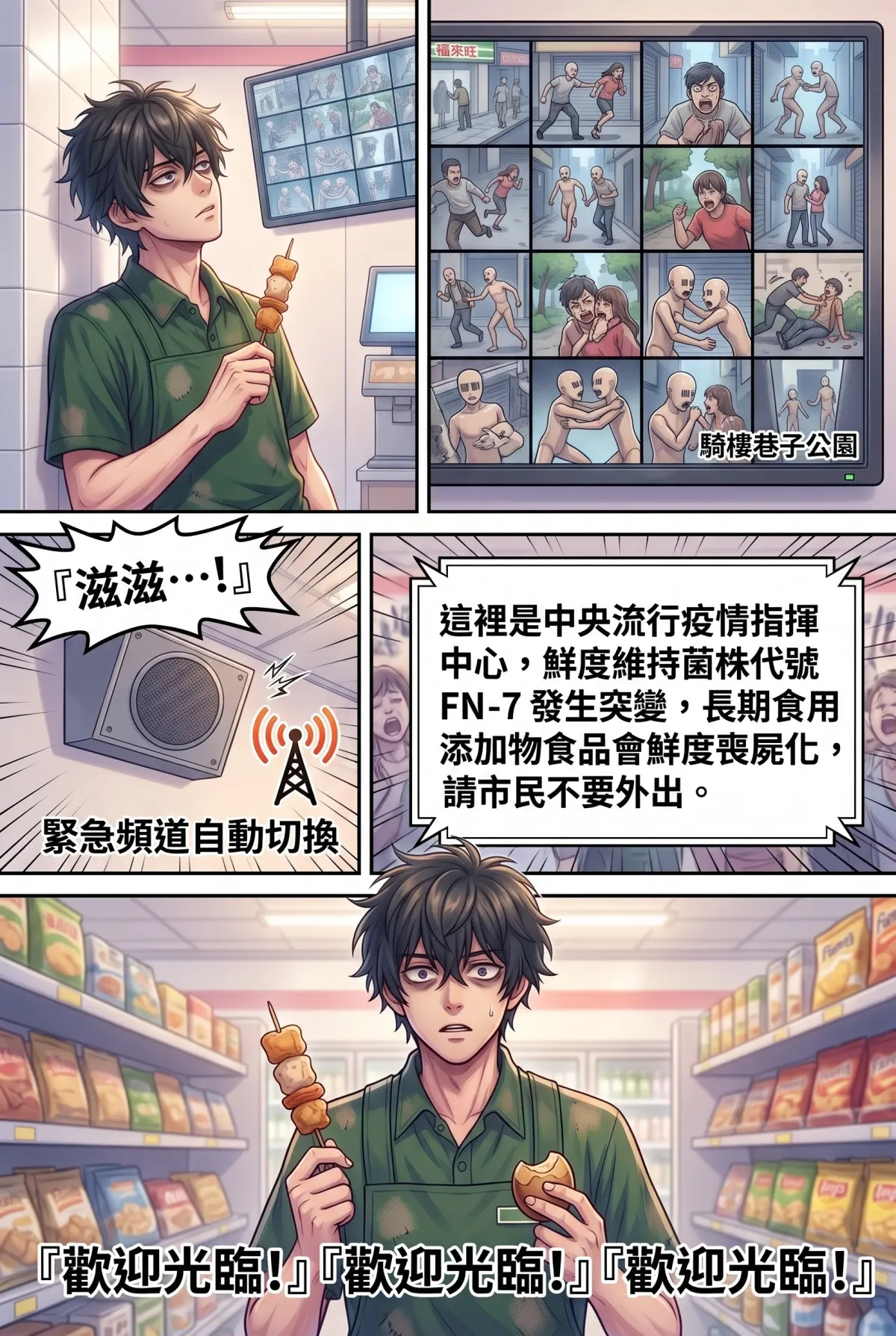 歡迎光臨末日堡壘：大夜班店員的過期食品求生指南 第 1 集　歡迎光臨末日堡壘：大夜班店員的過期食品求生指南 - 歡迎光臨，地獄大夜班 第 12 頁