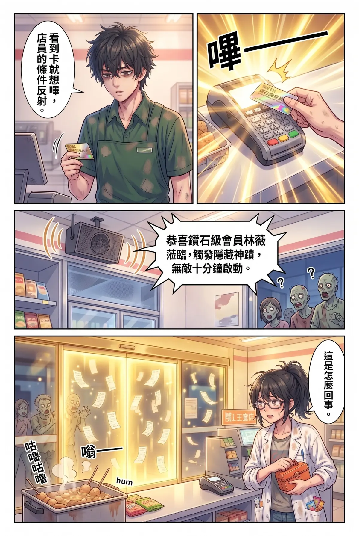 歡迎光臨末日堡壘：大夜班店員的過期食品求生指南 第 2 集　歡迎光臨末日堡壘：大夜班店員的過期食品求生指南 - 鑽石級會員與廢柴醫學生 第 13 頁